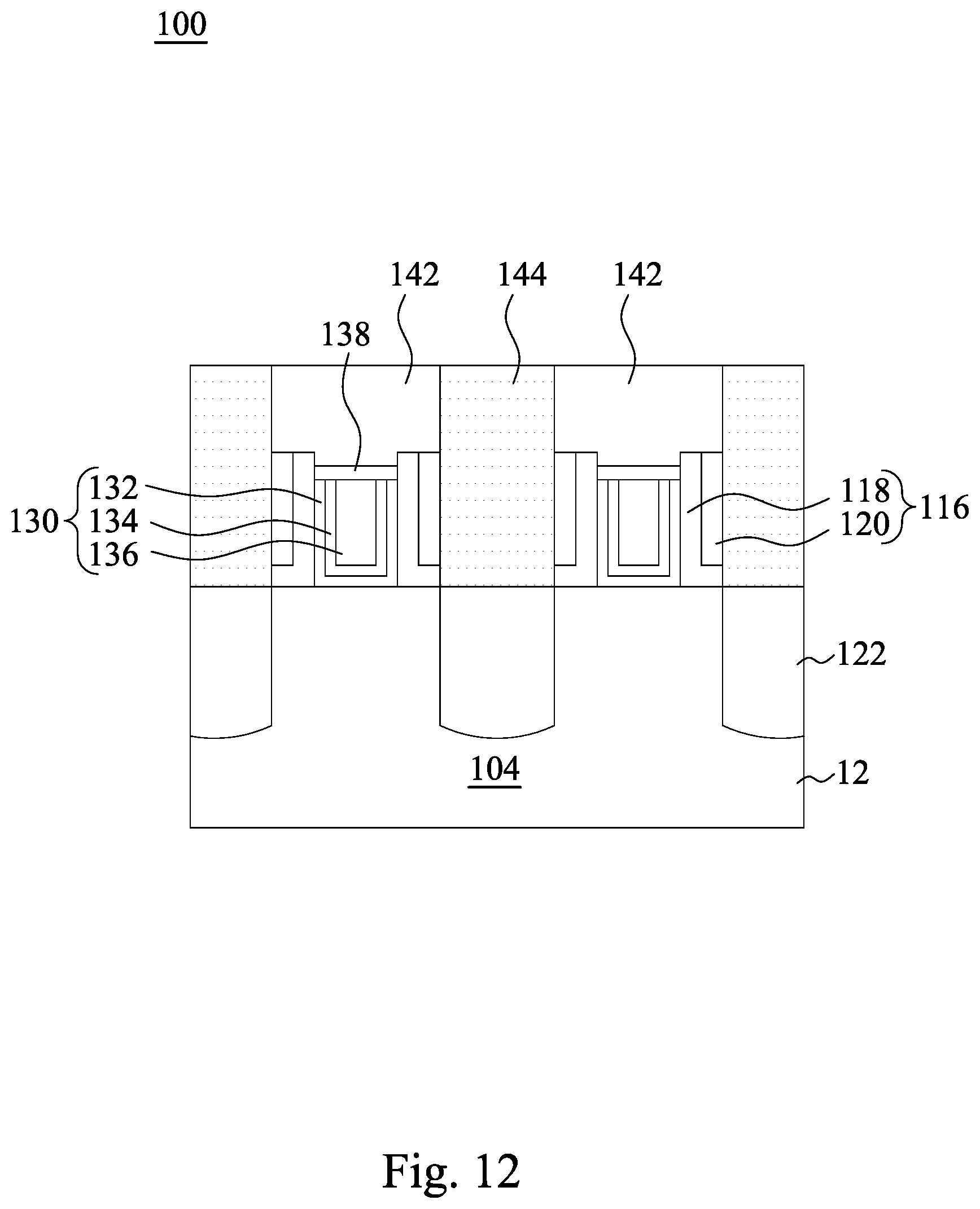 Patent US12107003 Figure 13 – Etch profile control of gate contact opening