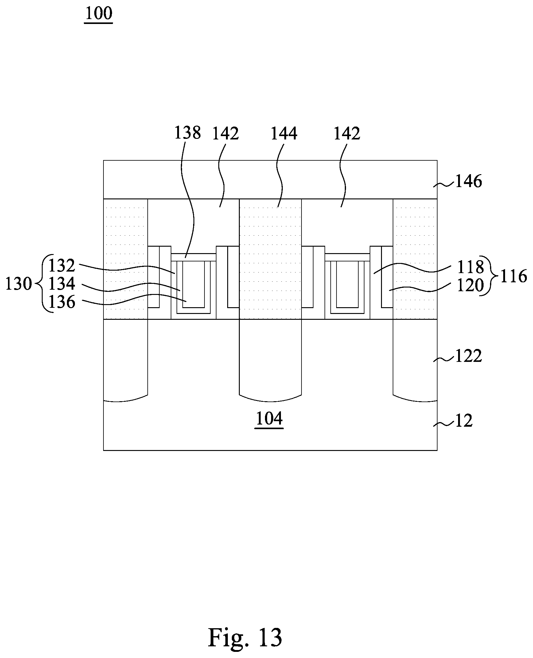 Patent US12107003 Figure 14 – Etch profile control of gate contact opening