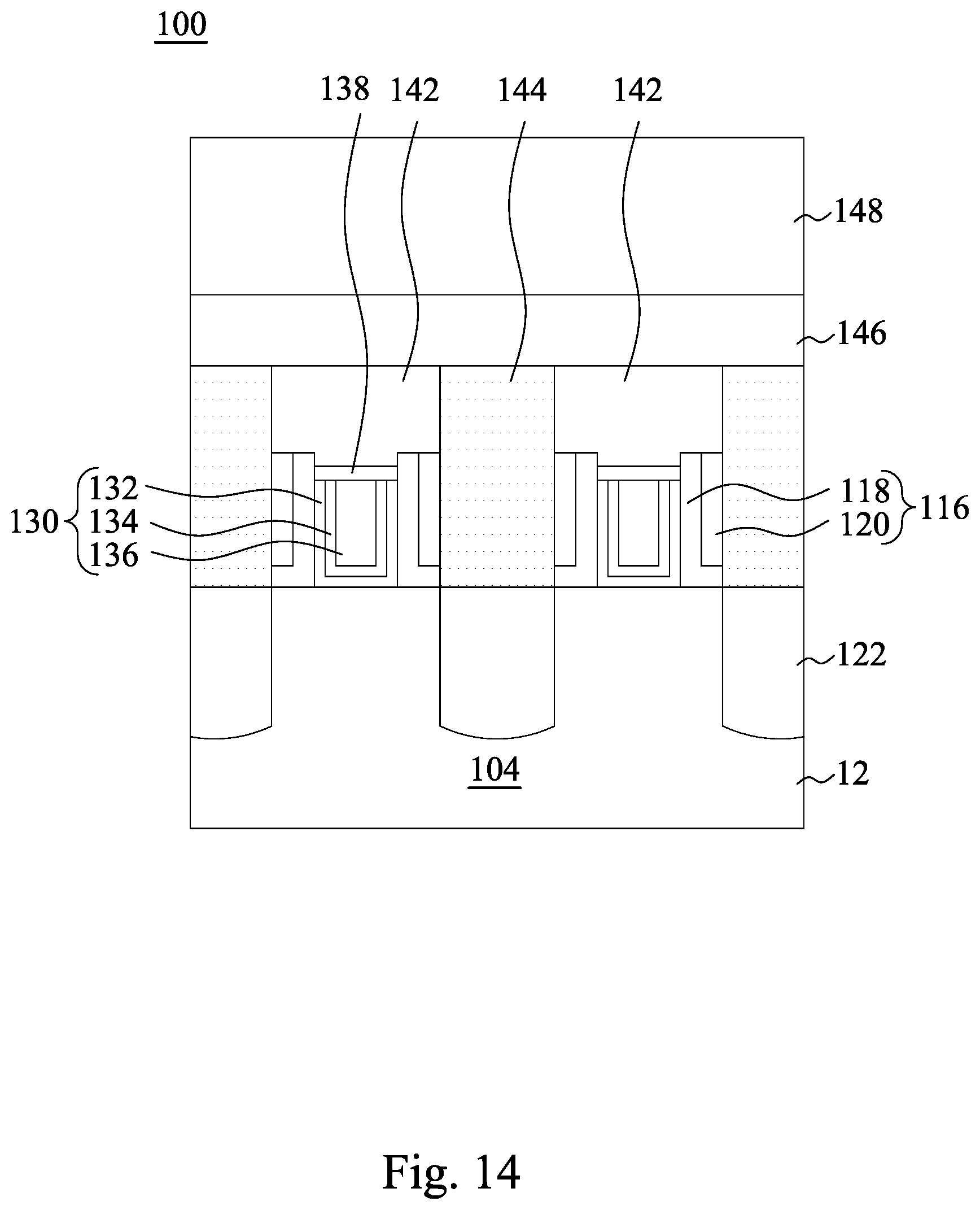 Patent US12107003 Figure 15 – Etch profile control of gate contact opening