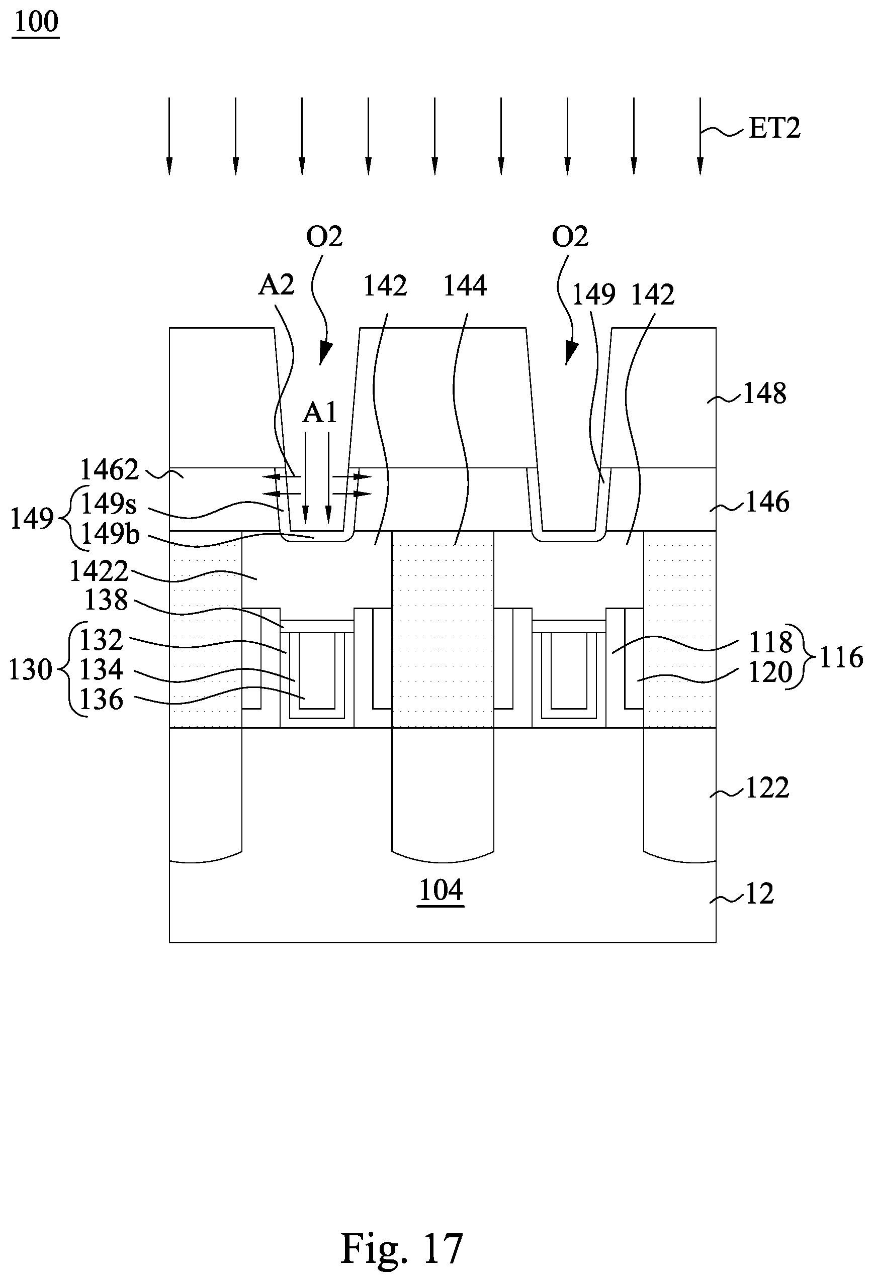 Patent US12107003 Figure 20 – Etch profile control of gate contact opening