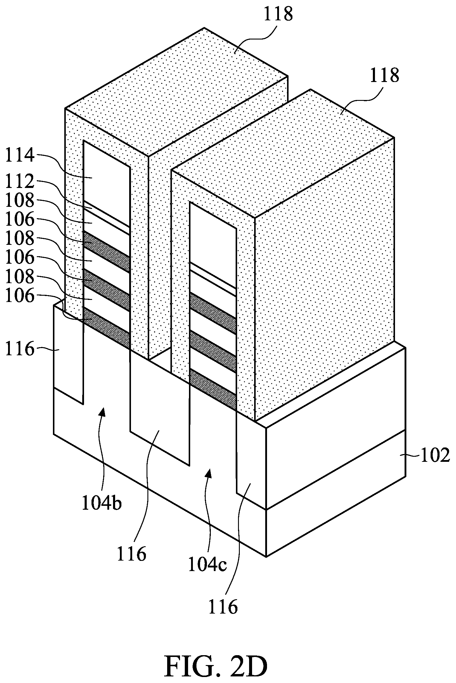 Patent US12107006 Figure 5 – Method for manufacturing semiconductor structure with dielectric feature