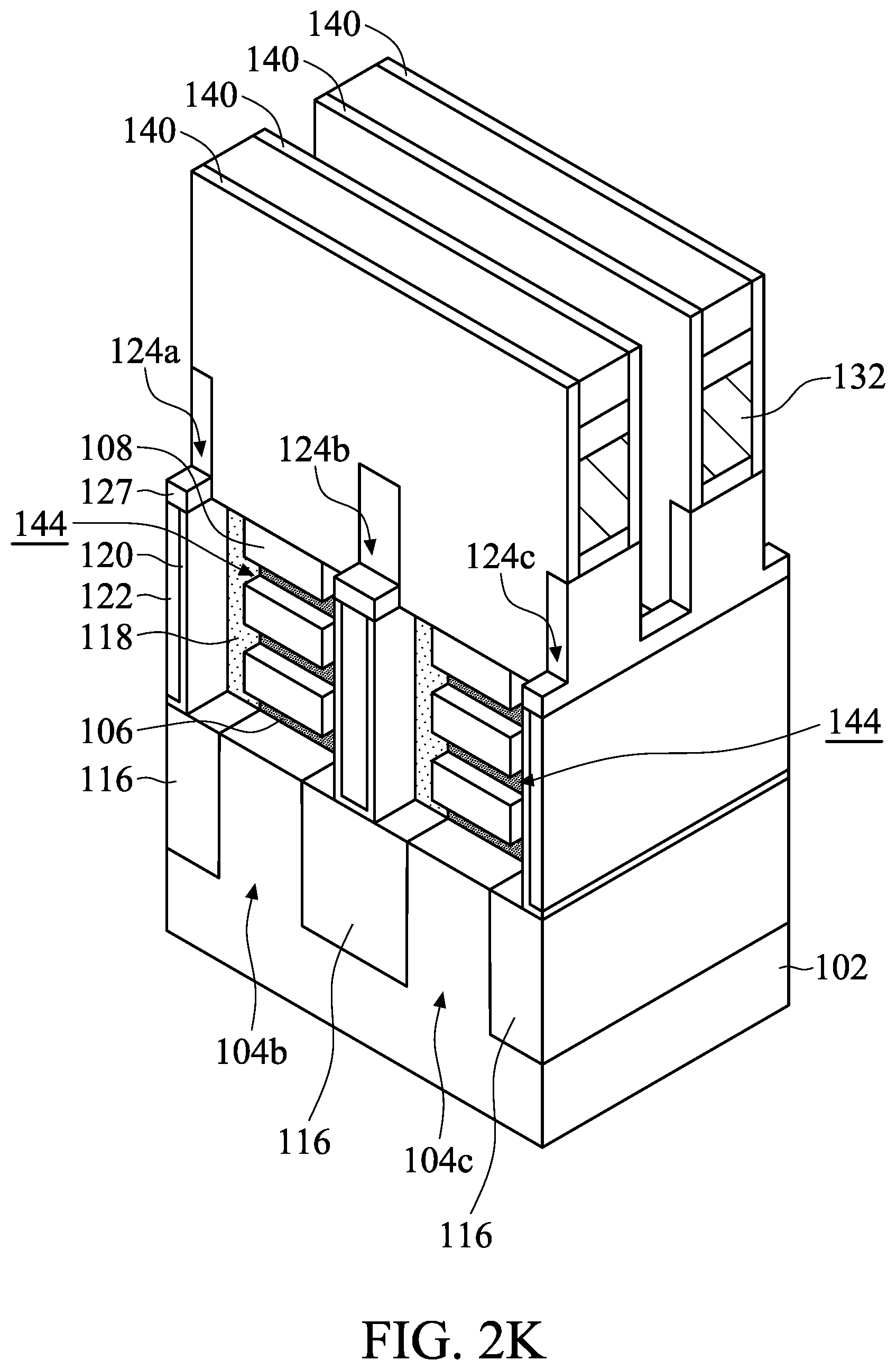 Patent US12107006 Figure 12 – Method for manufacturing semiconductor structure with dielectric feature