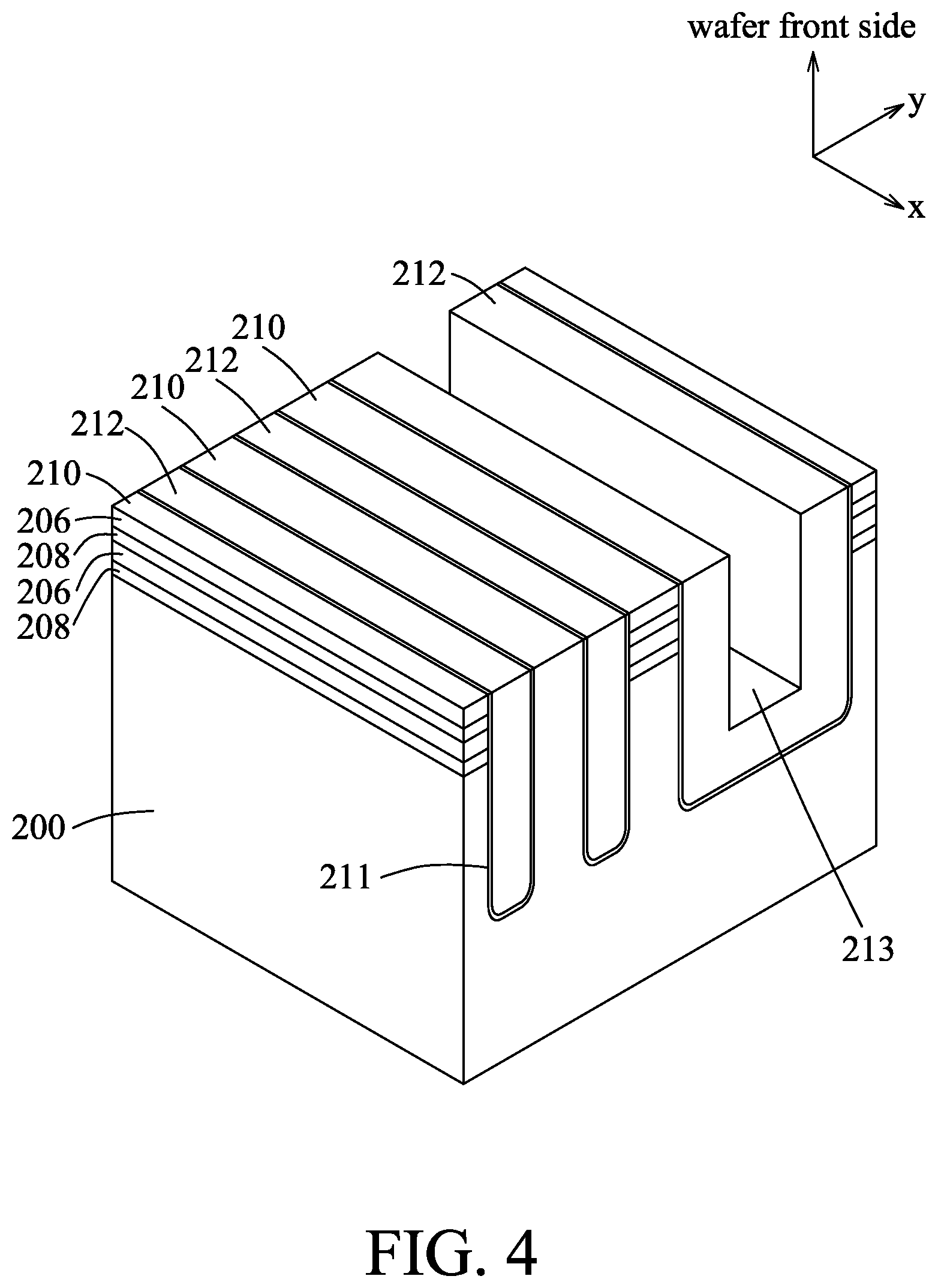Patent US12107011 Figure 4 – Method for fabricating a semiconductor device