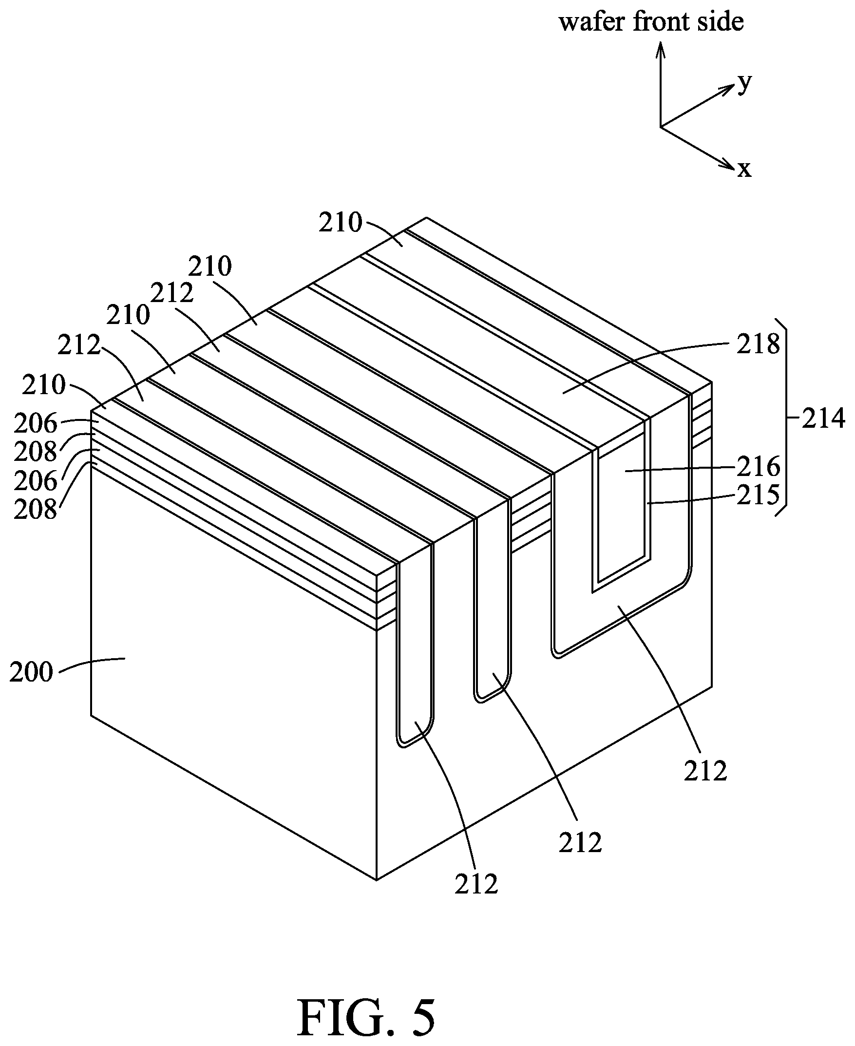 Patent US12107011 Figure 5 – Method for fabricating a semiconductor device