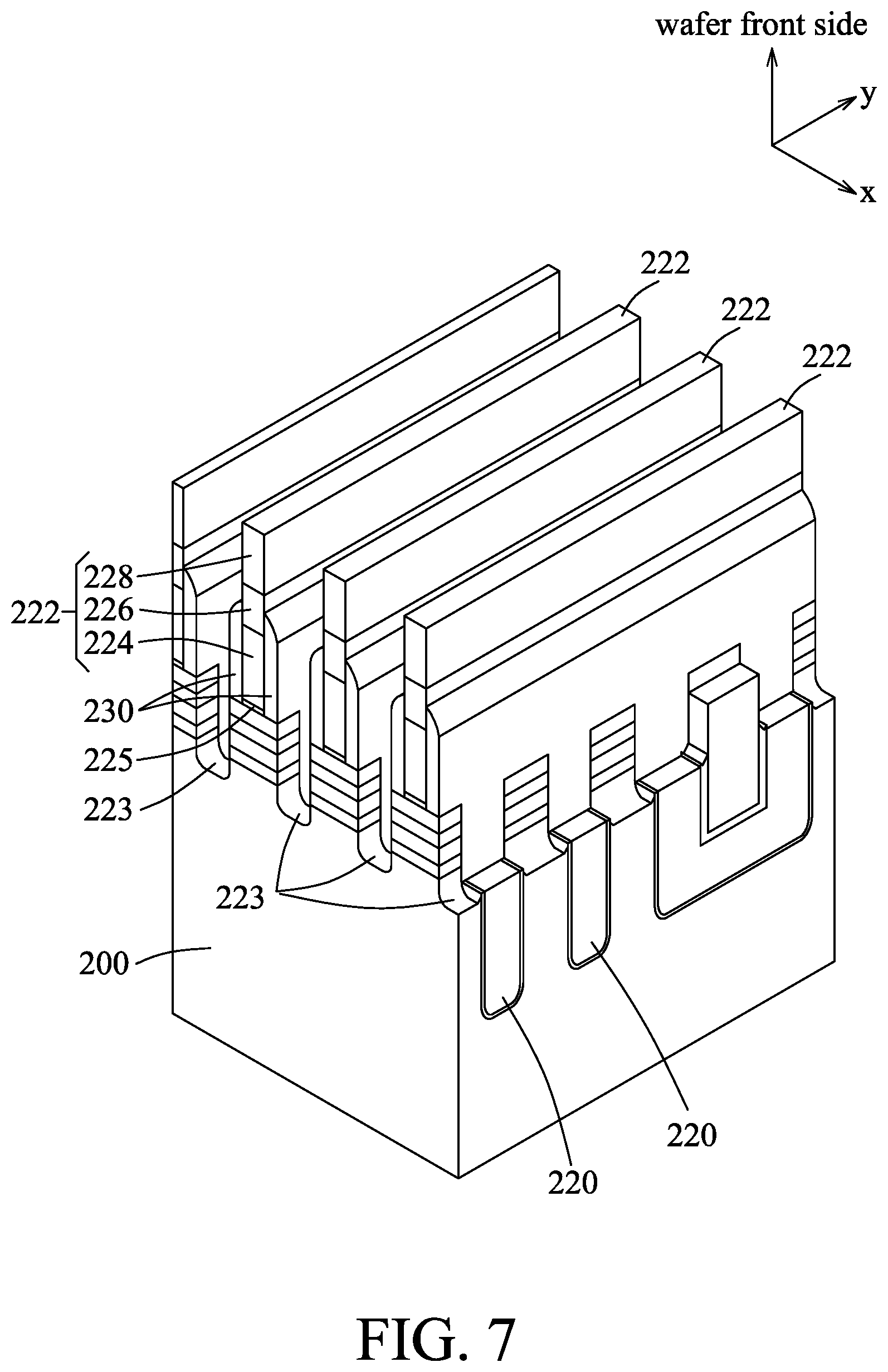 Patent US12107011 Figure 7 – Method for fabricating a semiconductor device