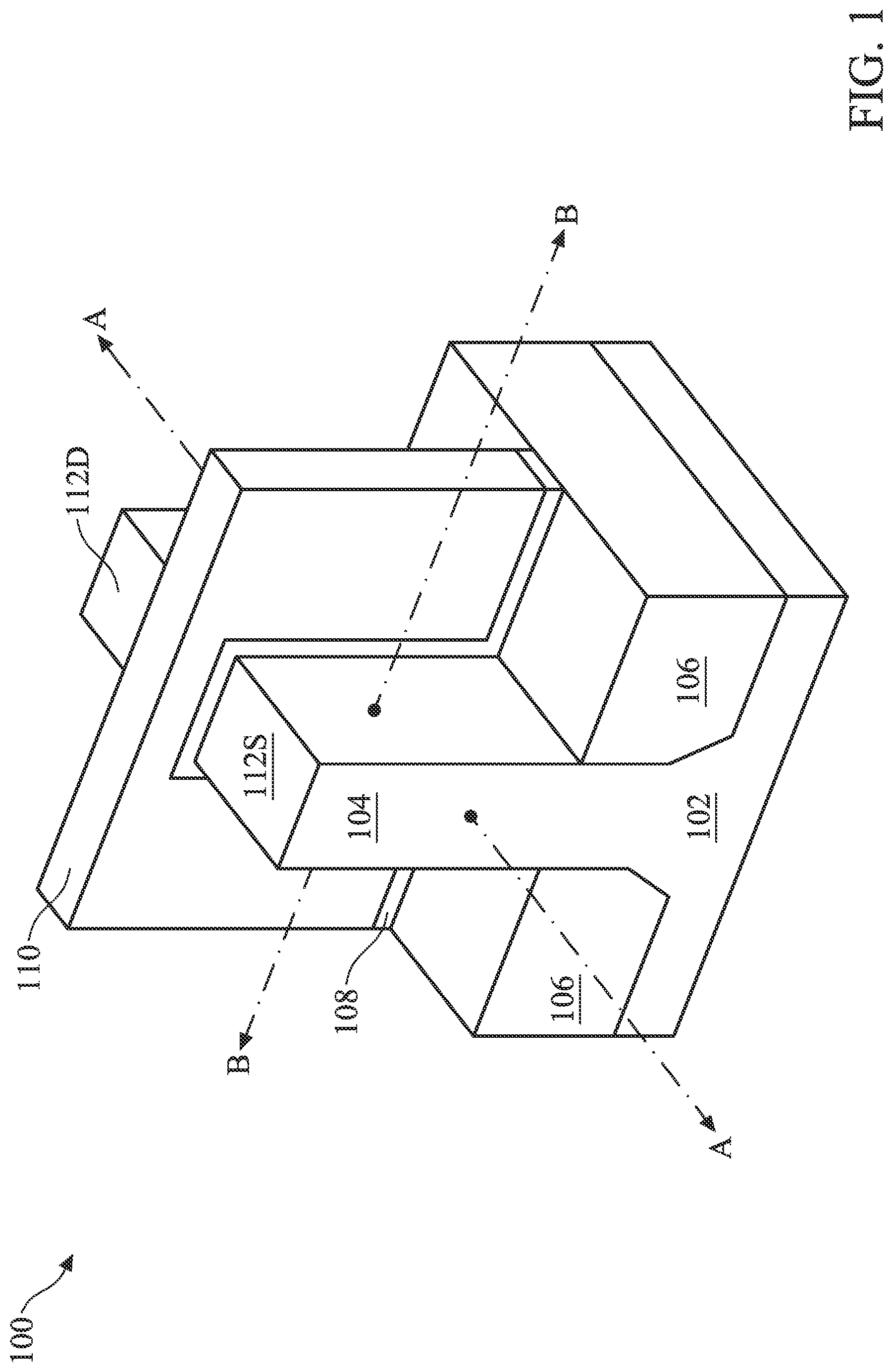 Patent US12107013 Figure 1 – Semiconductor devices and methods of manufacturing thereof