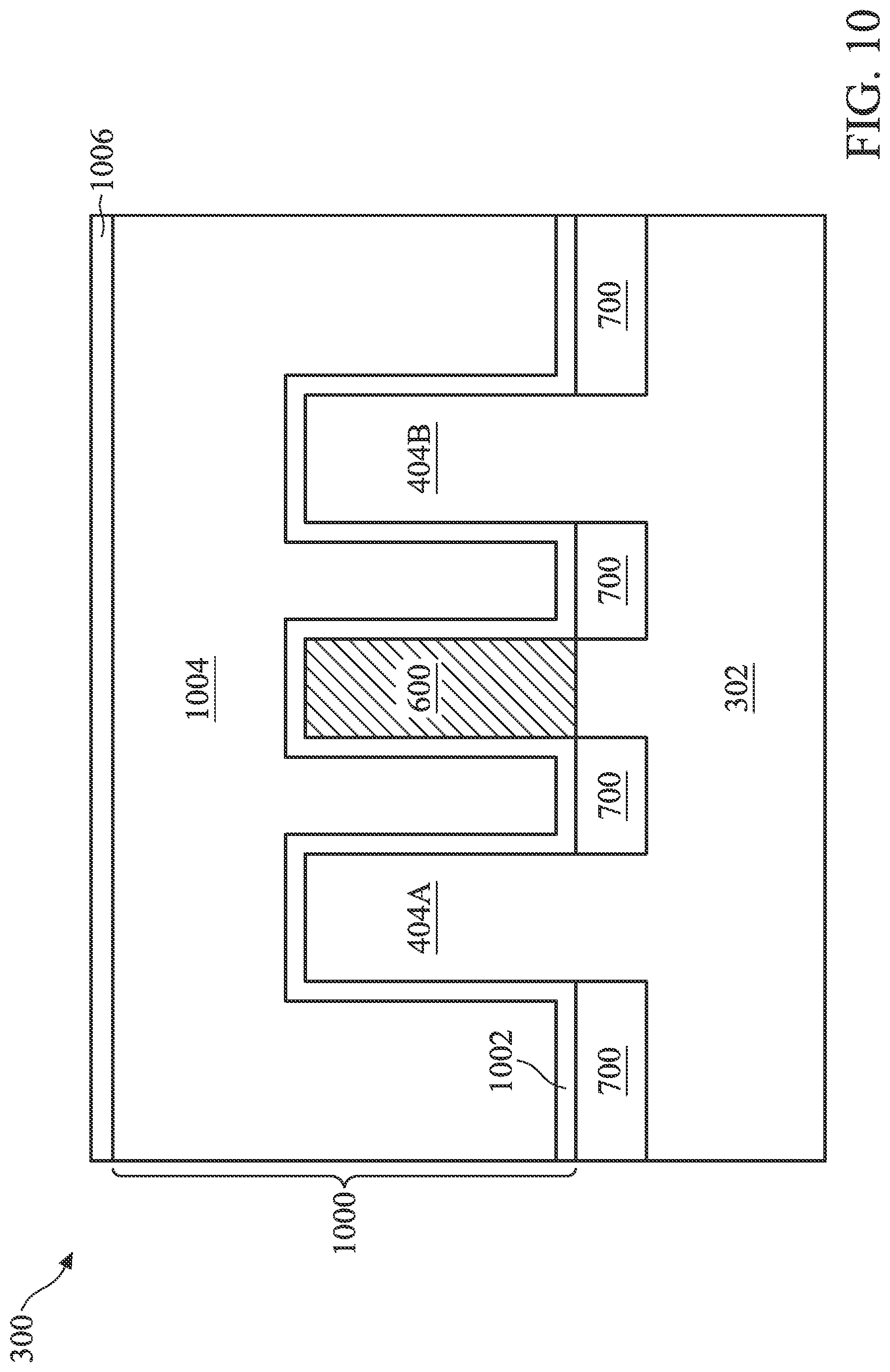 Patent US12107013 Figure 10 – Semiconductor devices and methods of manufacturing thereof