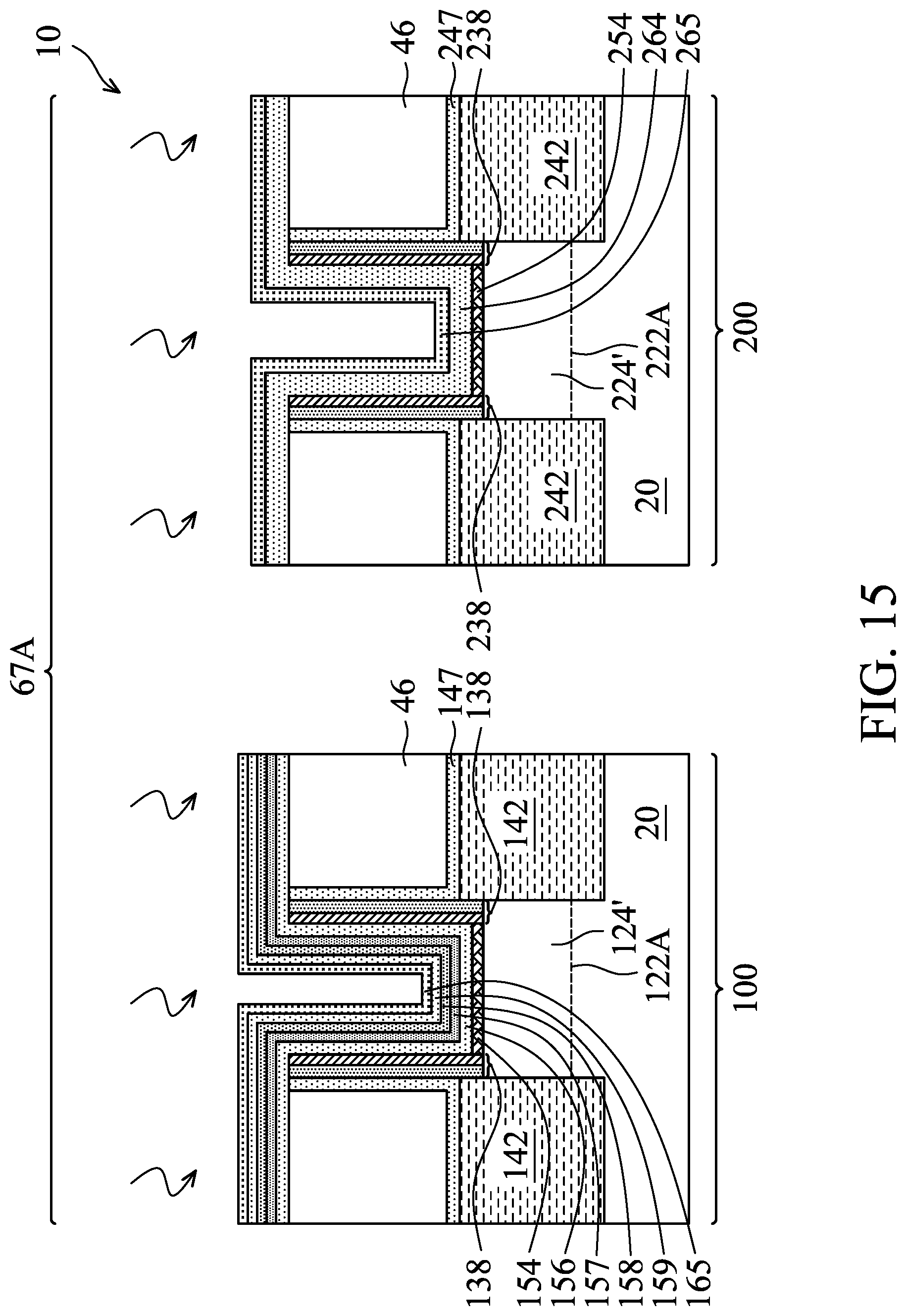 Patent US12107015 Figure 15 – NMOS and PMOS transistor gates with hafnium oxide layers and lanthanum oxide layers
