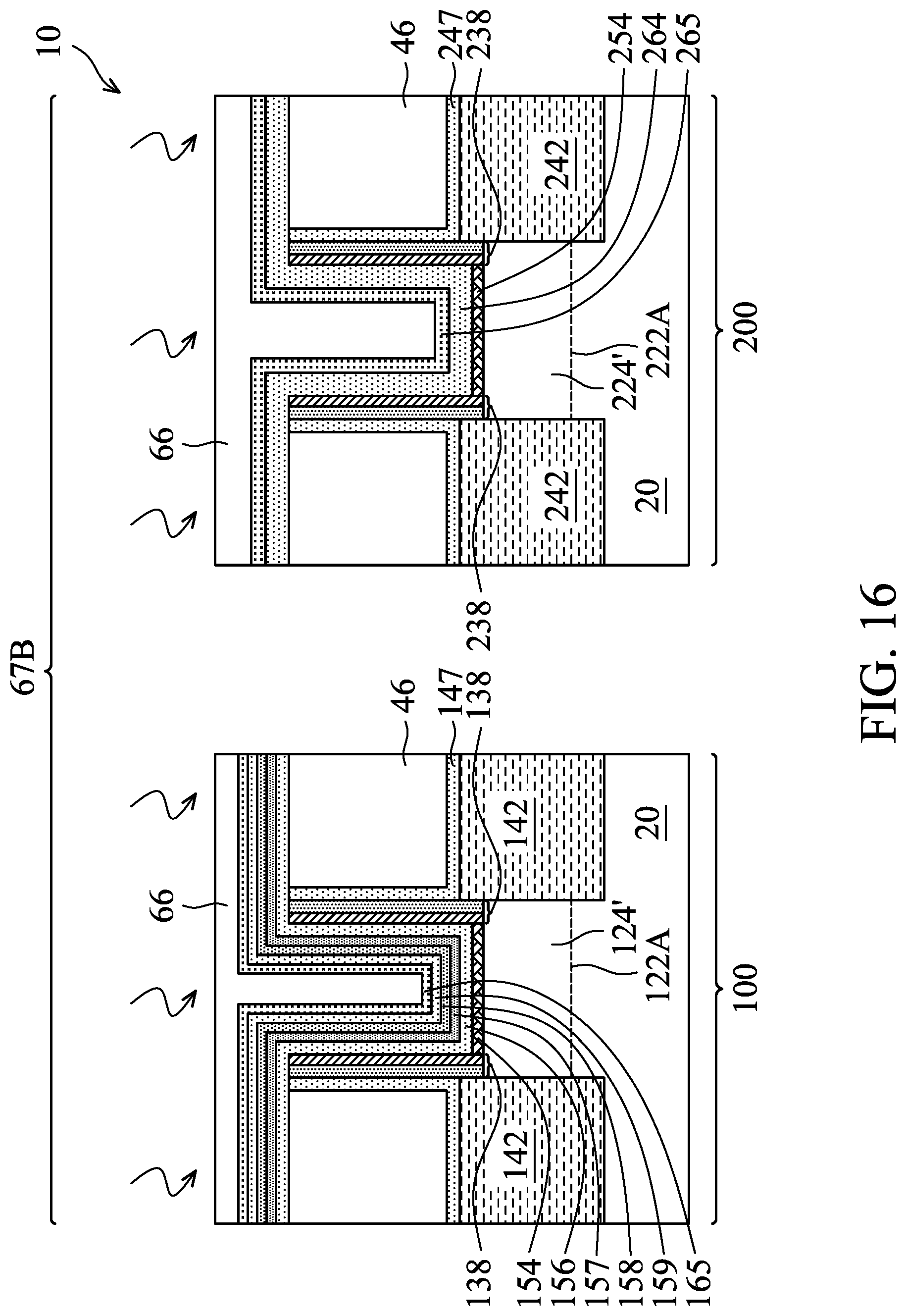 Patent US12107015 Figure 16 – NMOS and PMOS transistor gates with hafnium oxide layers and lanthanum oxide layers