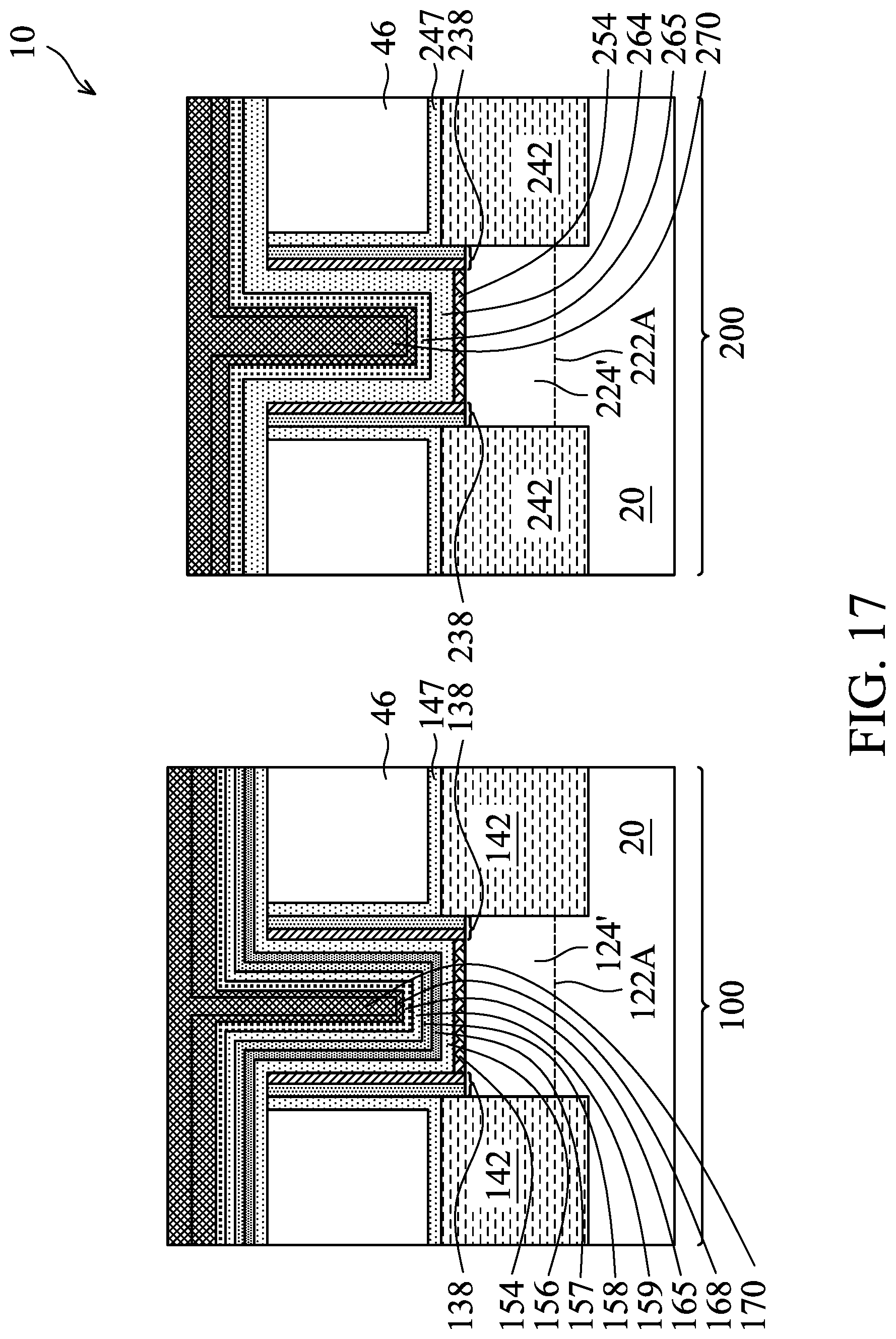 Patent US12107015 Figure 17 – NMOS and PMOS transistor gates with hafnium oxide layers and lanthanum oxide layers