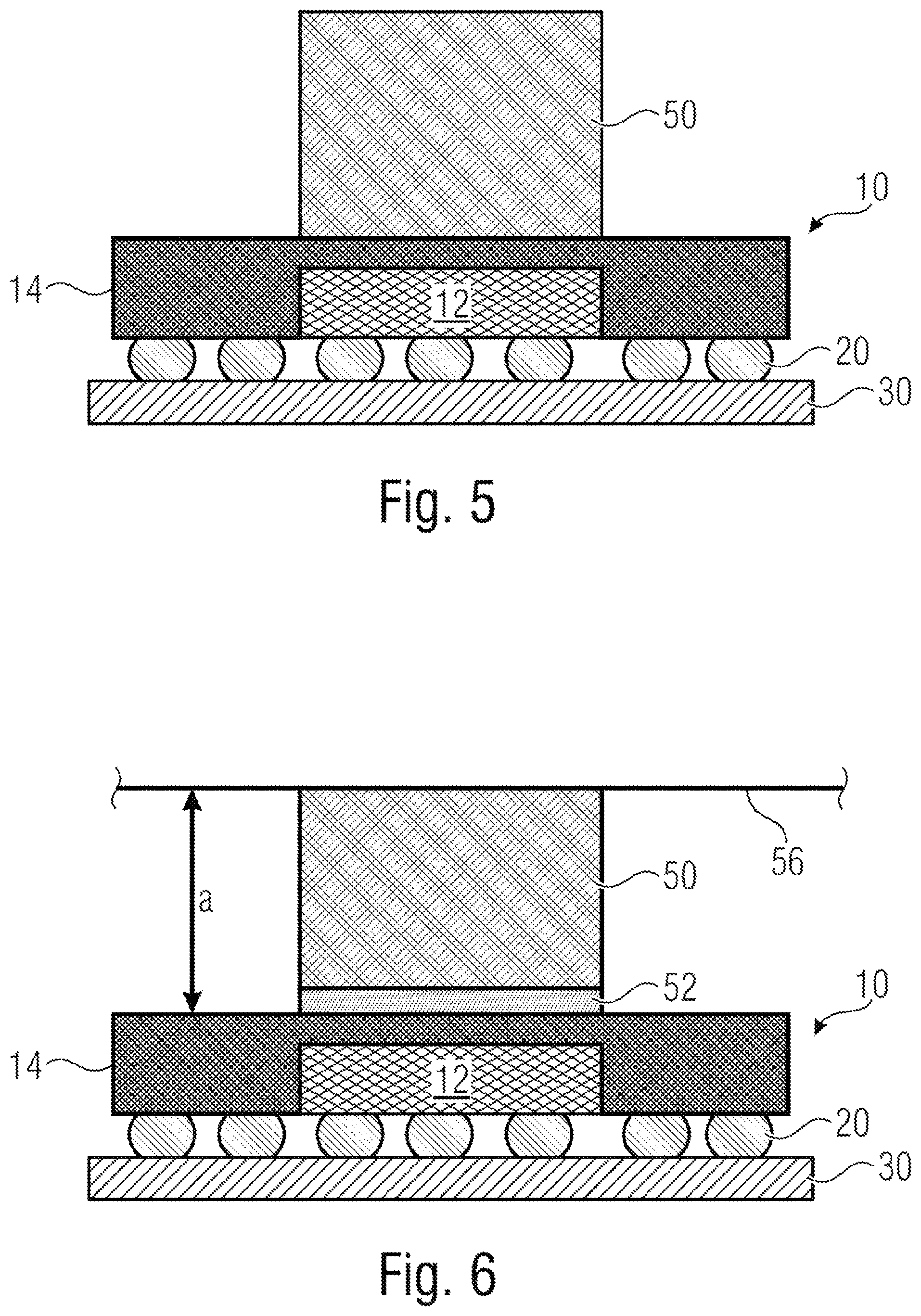 Patent US12107026 Figure 4 – Circuit arrangement with a thermal interface