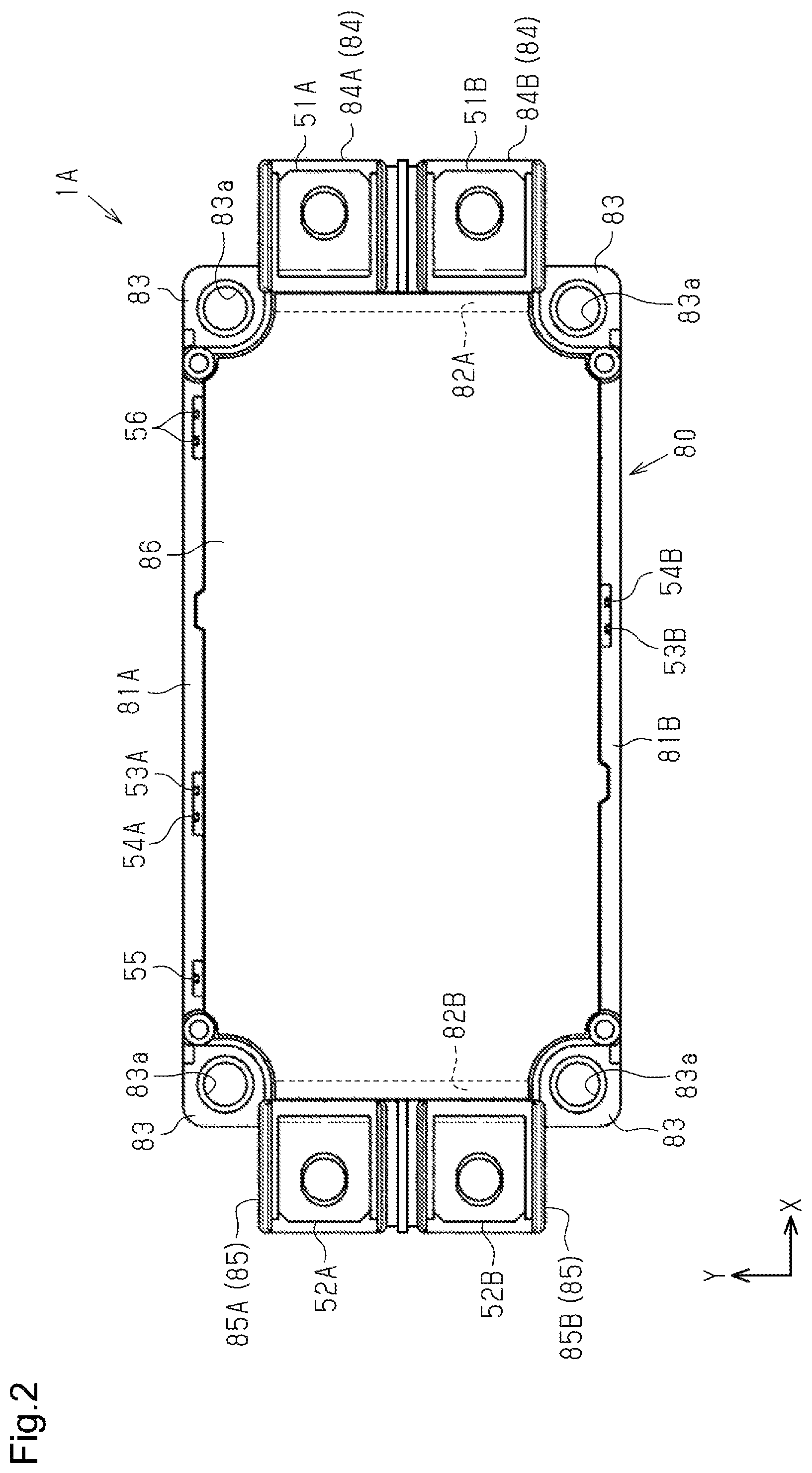 Patent US12107029 Figure 2 – Power module with graphite plate