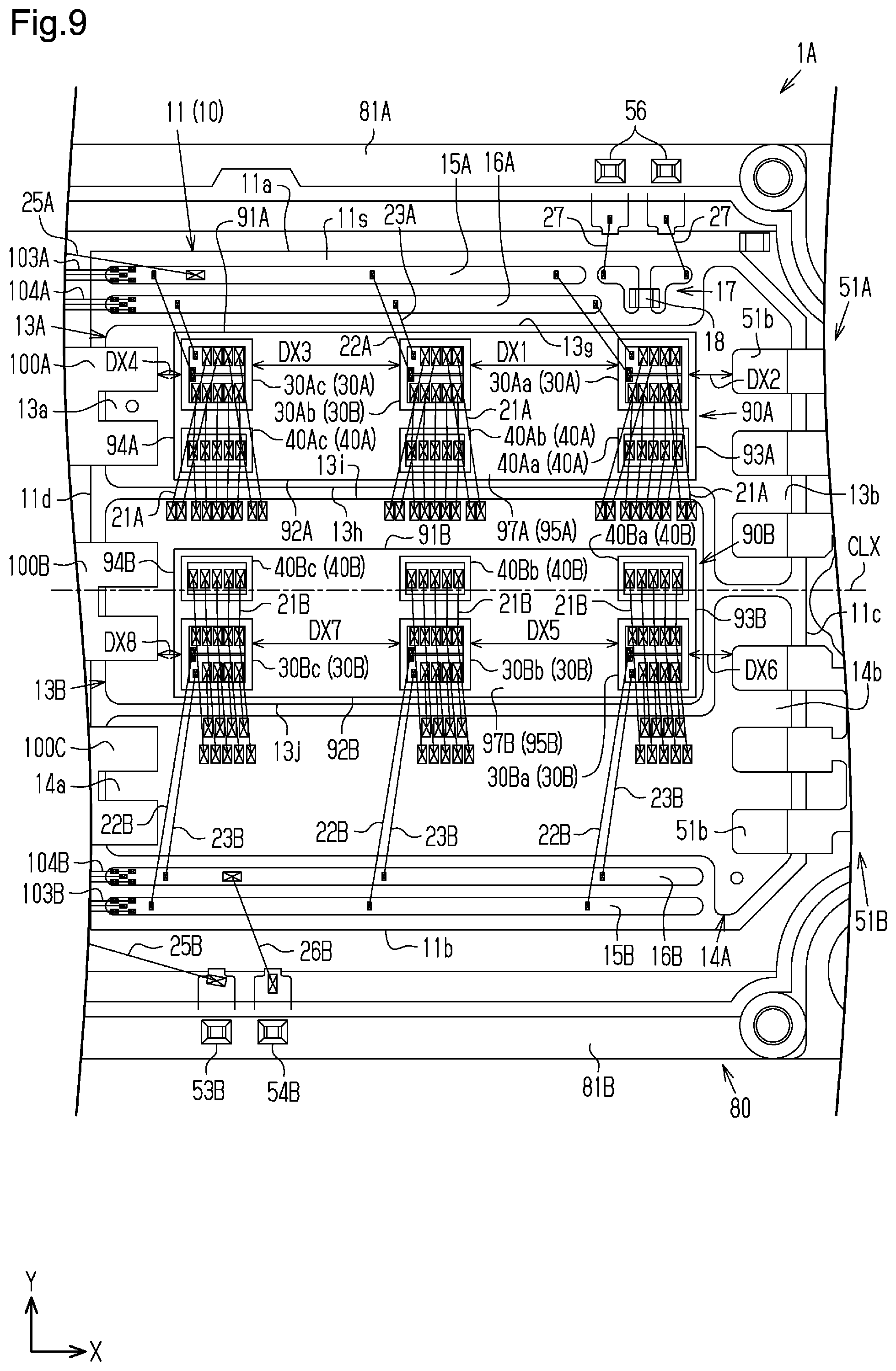 Patent US12107029 Figure 9 – Power module with graphite plate