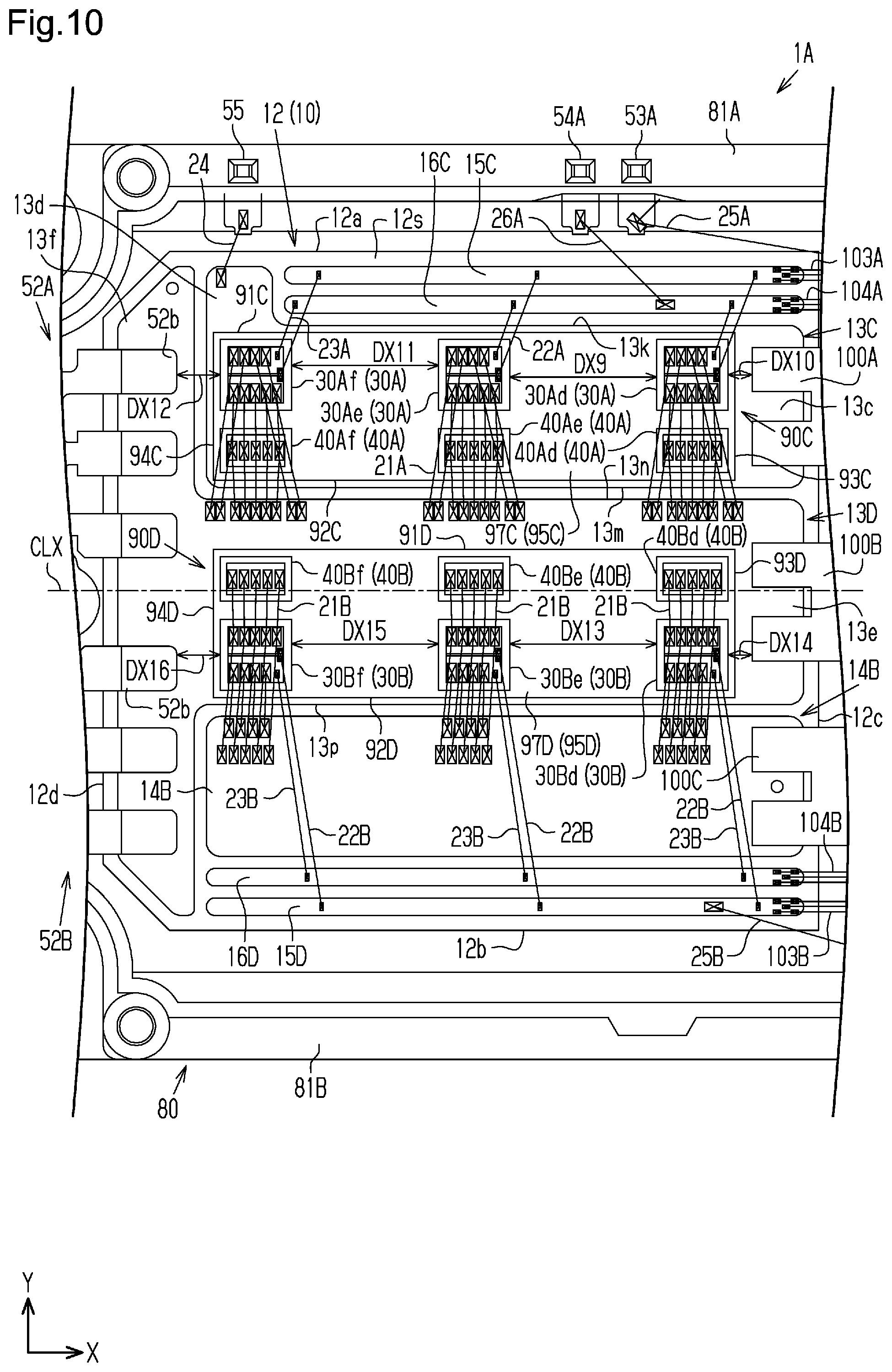Patent US12107029 Figure 10 – Power module with graphite plate