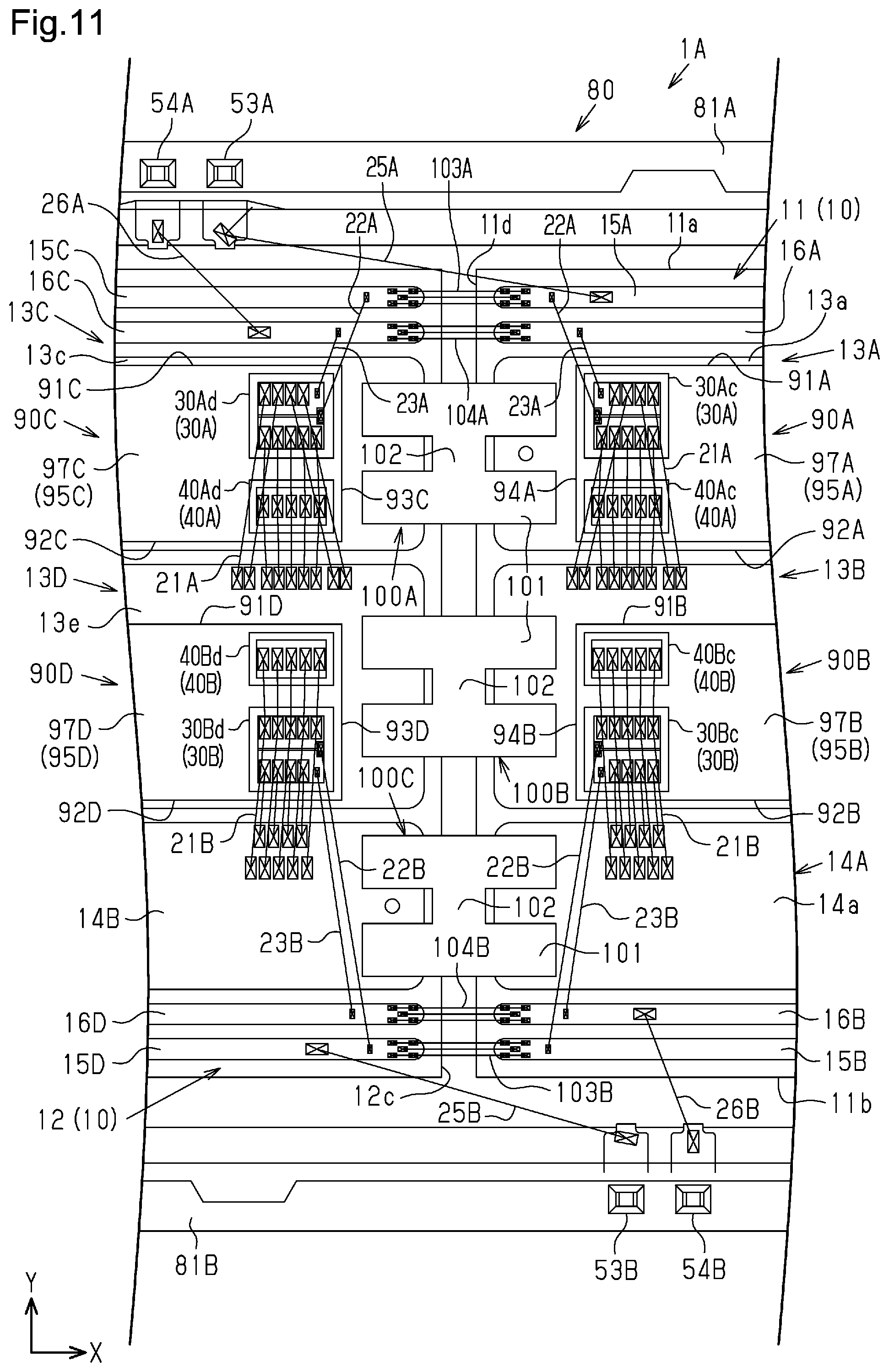 Patent US12107029 Figure 11 – Power module with graphite plate