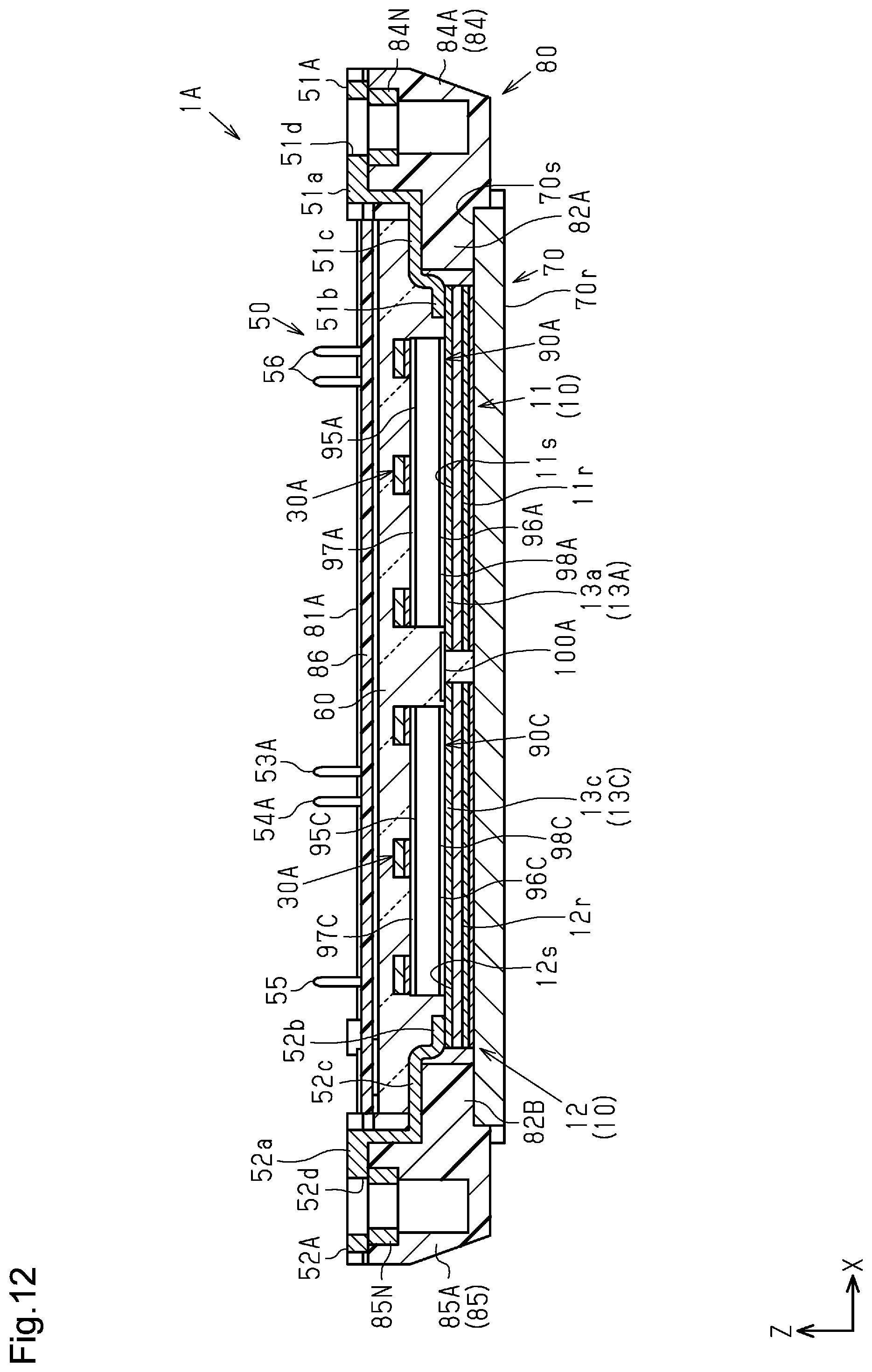 Patent US12107029 Figure 12 – Power module with graphite plate