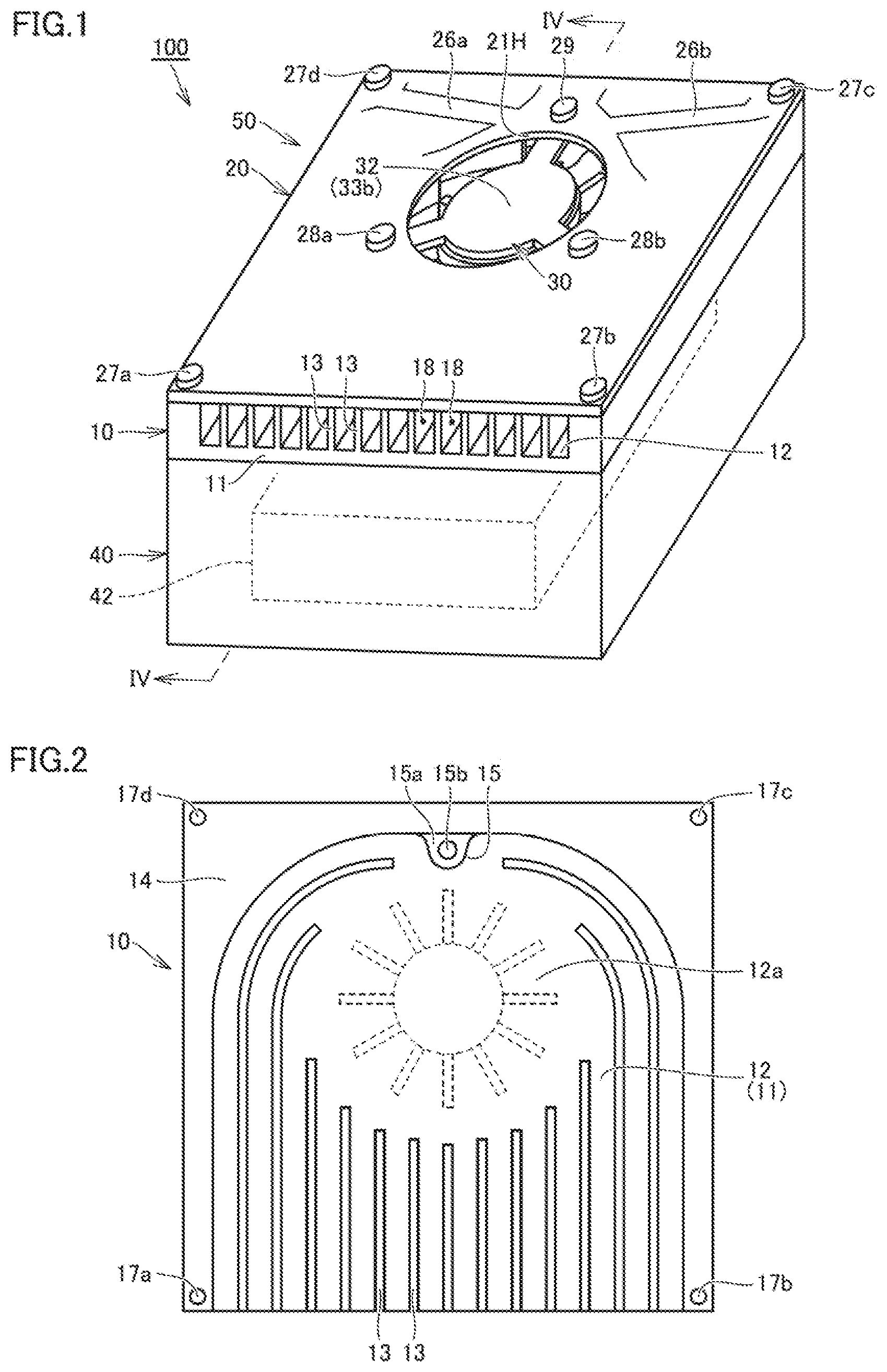 Patent US12107033 — Cooling structure and electrical apparatus — Figure 1