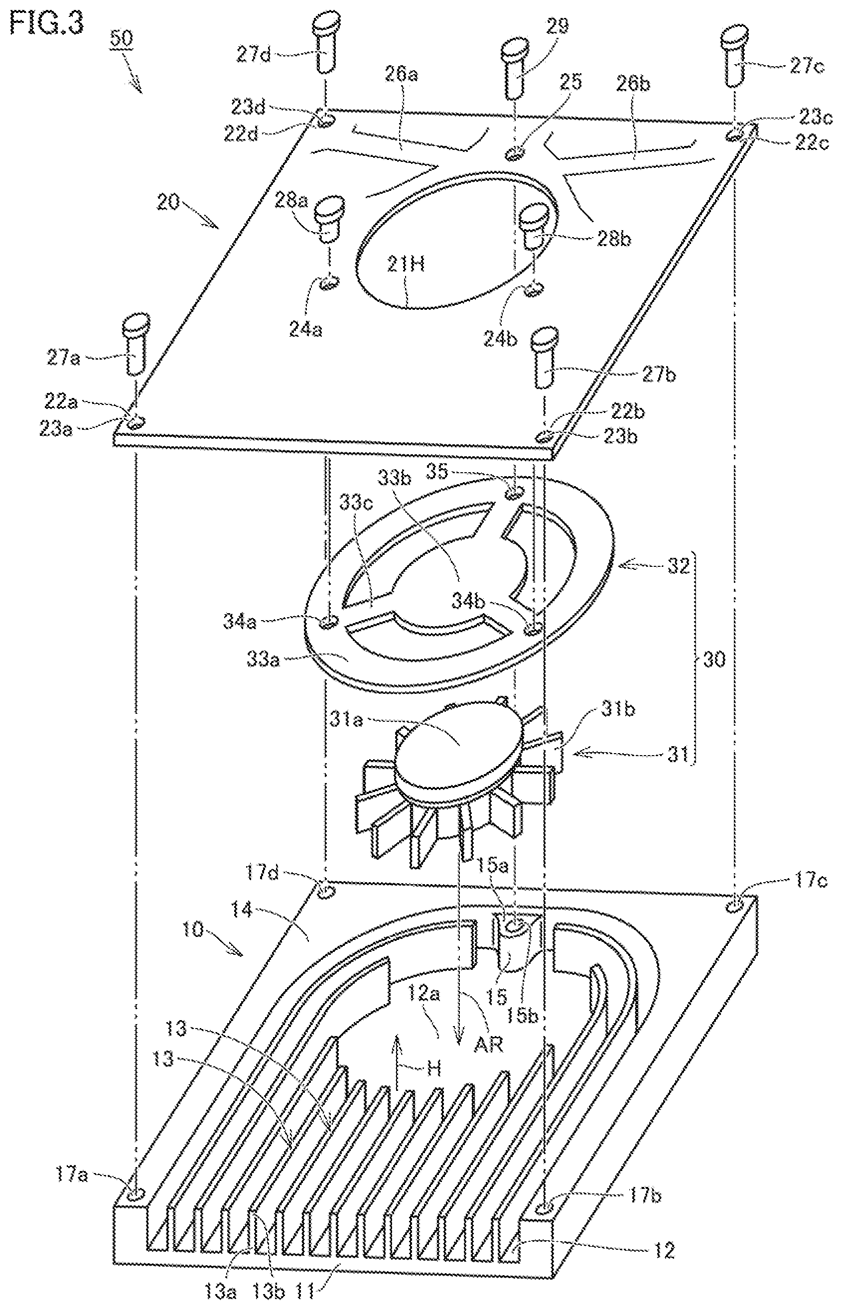 Patent US12107033 Figure 2 – Cooling structure and electrical apparatus