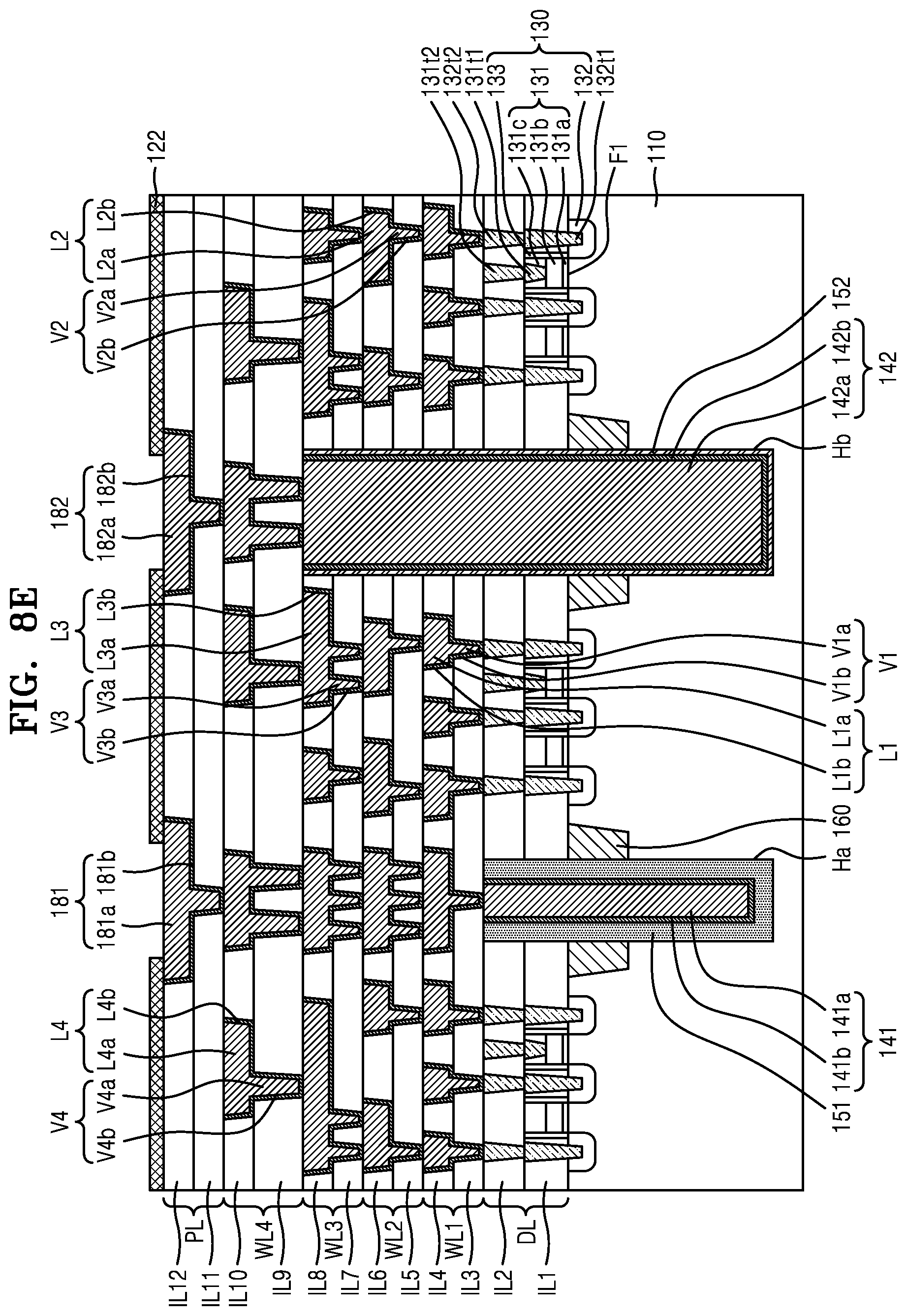 Patent US12107034 Figure 12 – Semiconductor chip and semiconductor package including same