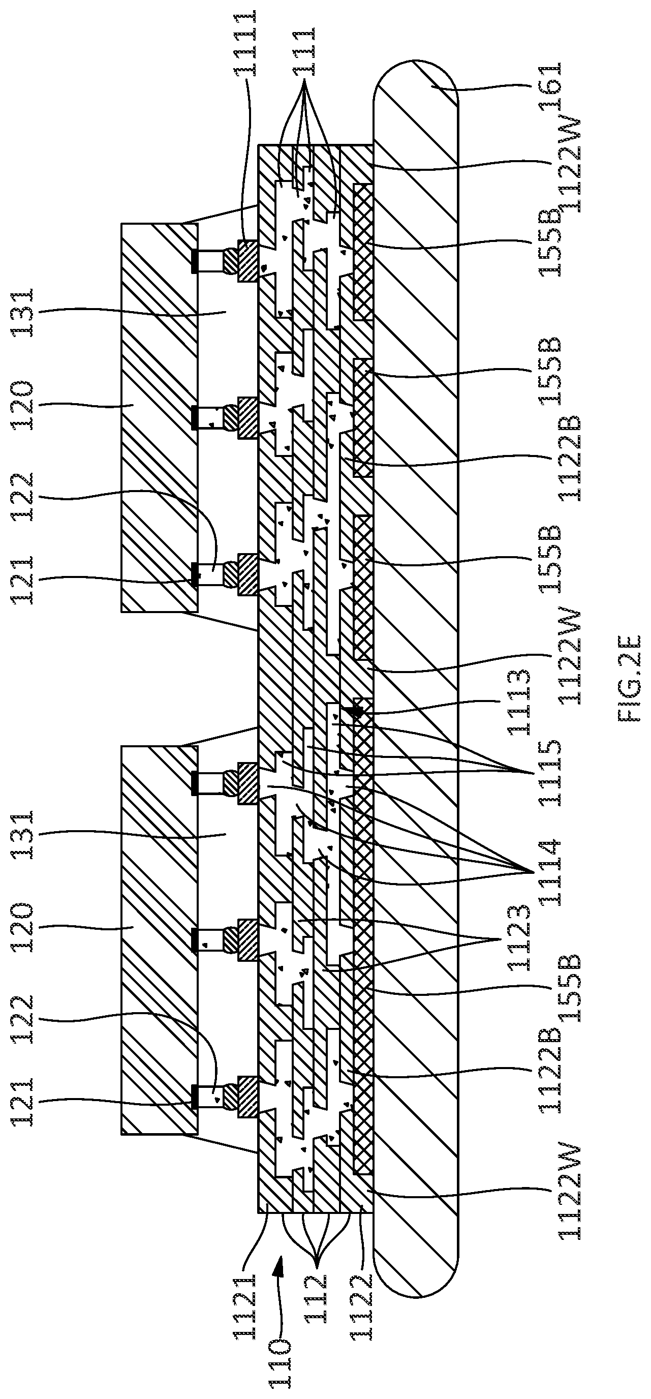Patent US12107037 Figure 5 – Semiconductor devices and methods of manufacturing electronic devices