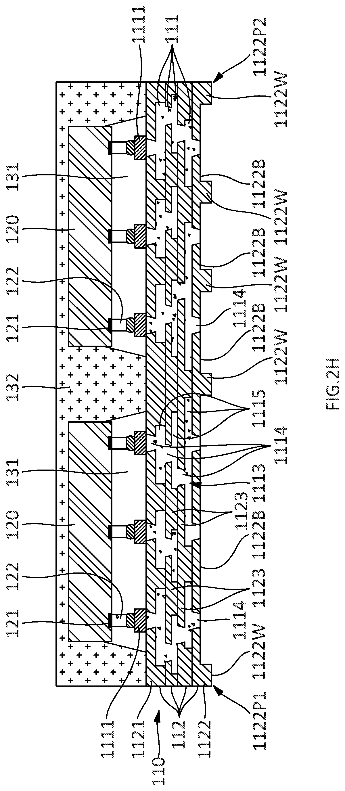 Patent US12107037 Figure 8 – Semiconductor devices and methods of manufacturing electronic devices
