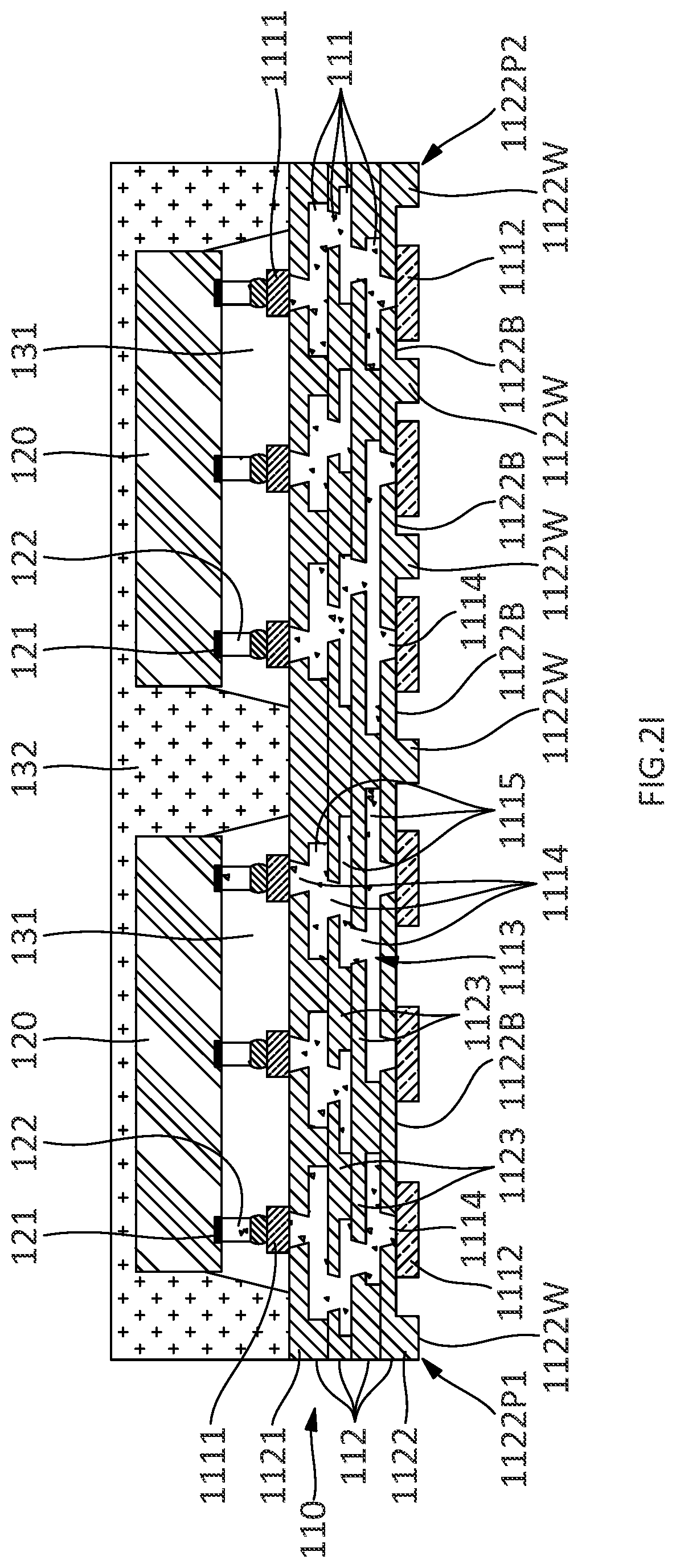 Patent US12107037 Figure 9 – Semiconductor devices and methods of manufacturing electronic devices