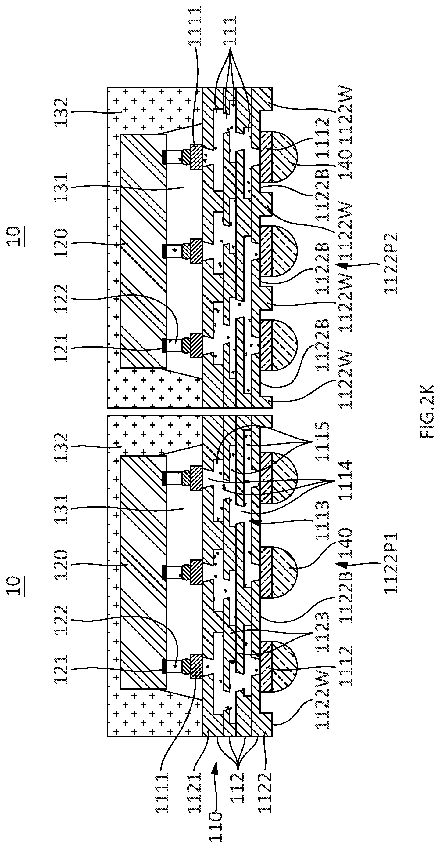 Patent US12107037 Figure 11 – Semiconductor devices and methods of manufacturing electronic devices