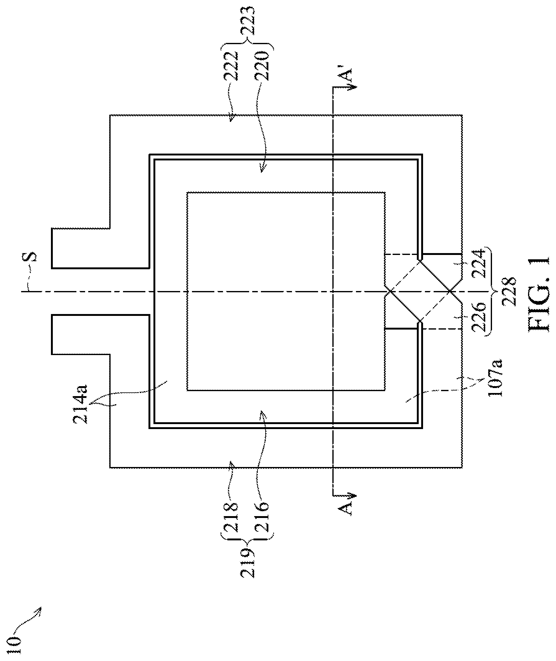 Patent US12107043 — Multilayer-type on-chip inductor structure — Figure 1