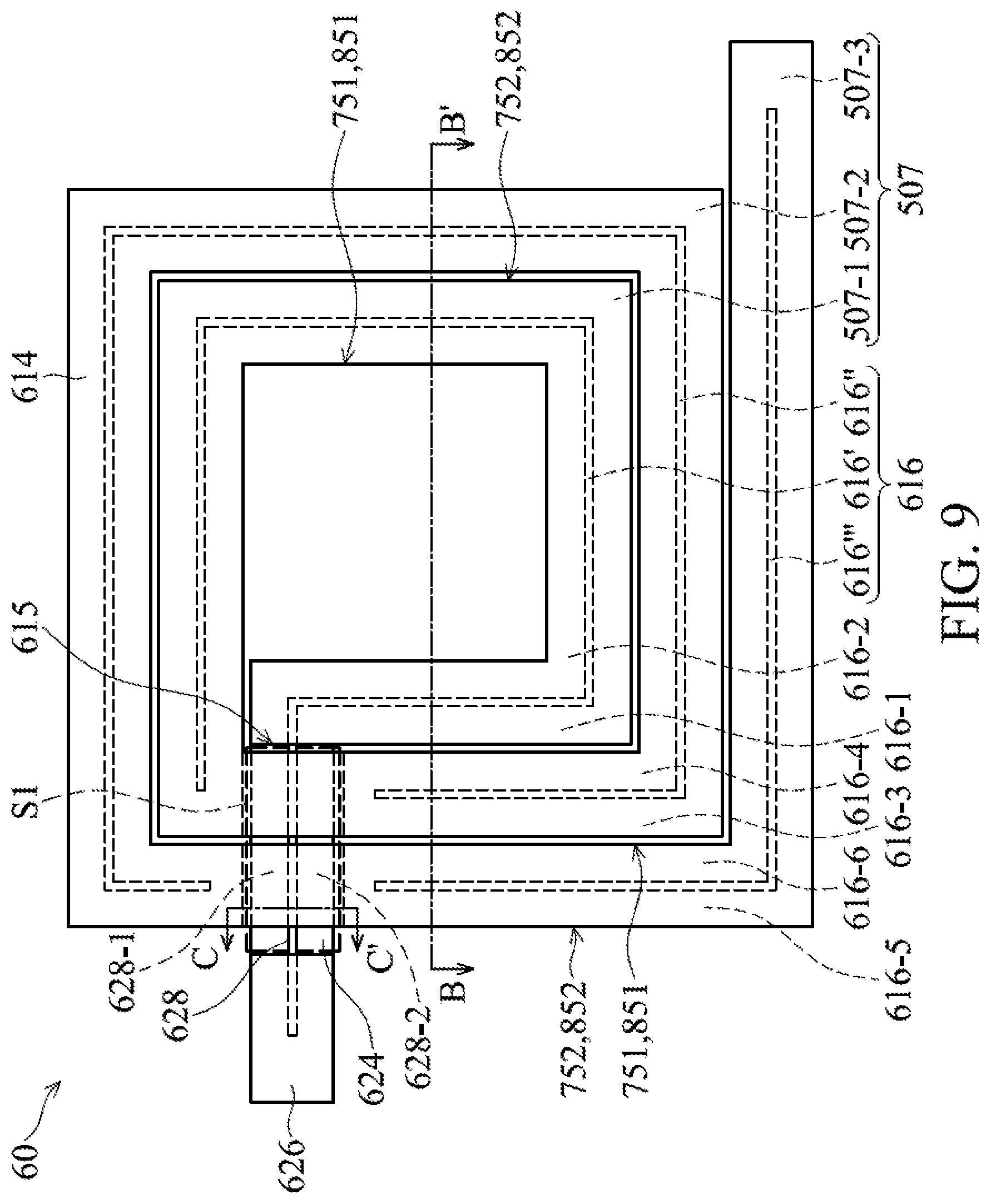 Patent US12107043 Figure 10 – Multilayer-type on-chip inductor structure