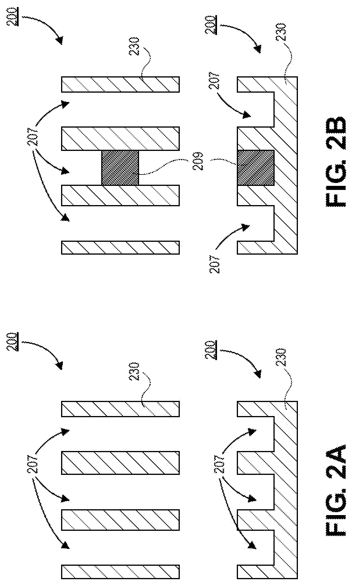 Patent US12107044 Figure 2 – Metal oxycarbide resists as leave behind plugs
