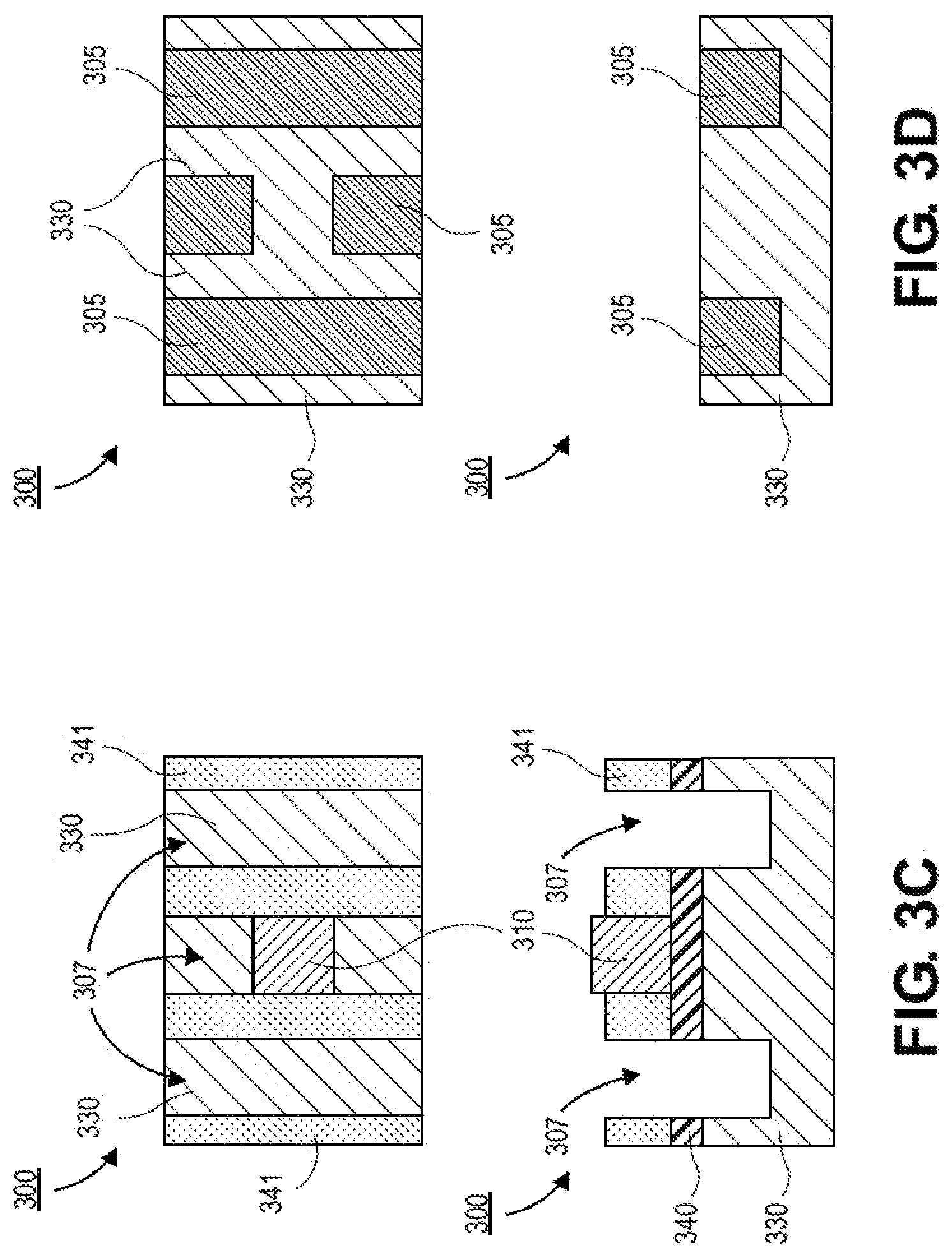 Patent US12107044 Figure 5 – Metal oxycarbide resists as leave behind plugs
