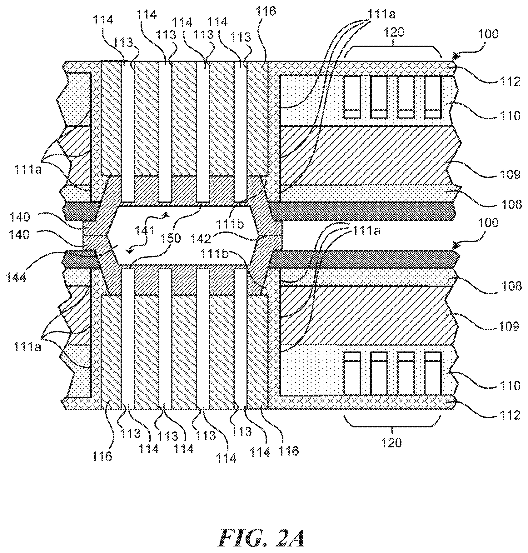 Patent US12107050 Figure 4 – Front end of line interconnect structures and associated systems and methods
