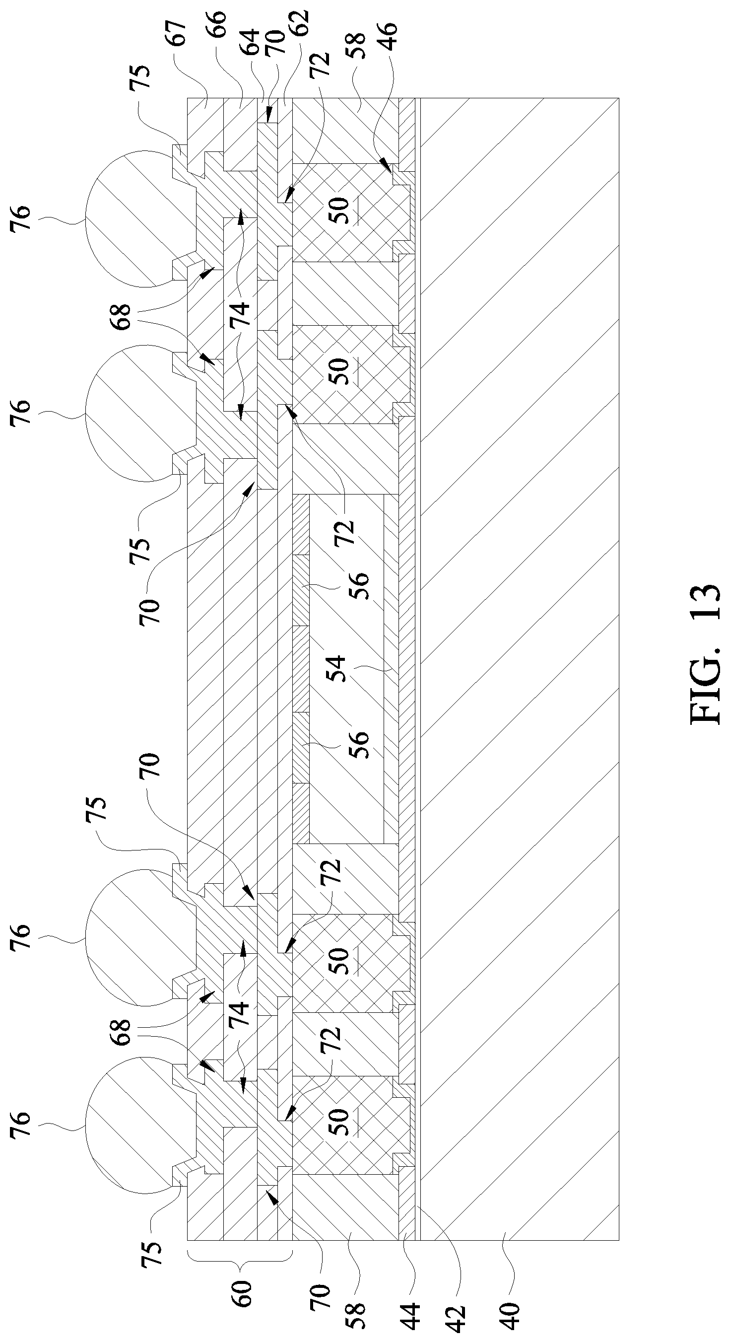 Patent US12107051 Figure 11 – Method of forming semiconductor packages having through package vias