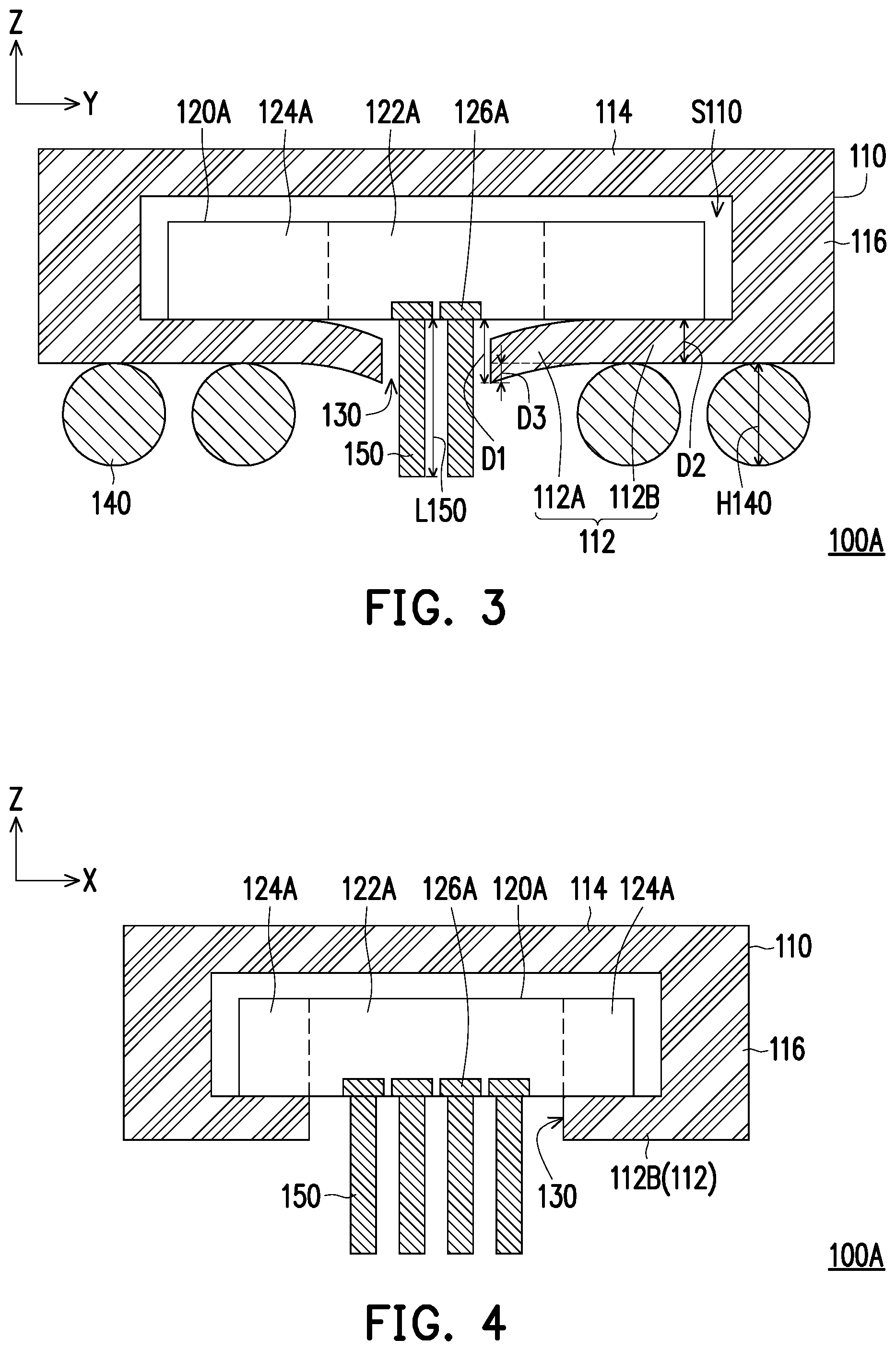 Patent US12107054 Figure 3 – Semiconductor package, semiconductor device and shielding housing of semiconductor package