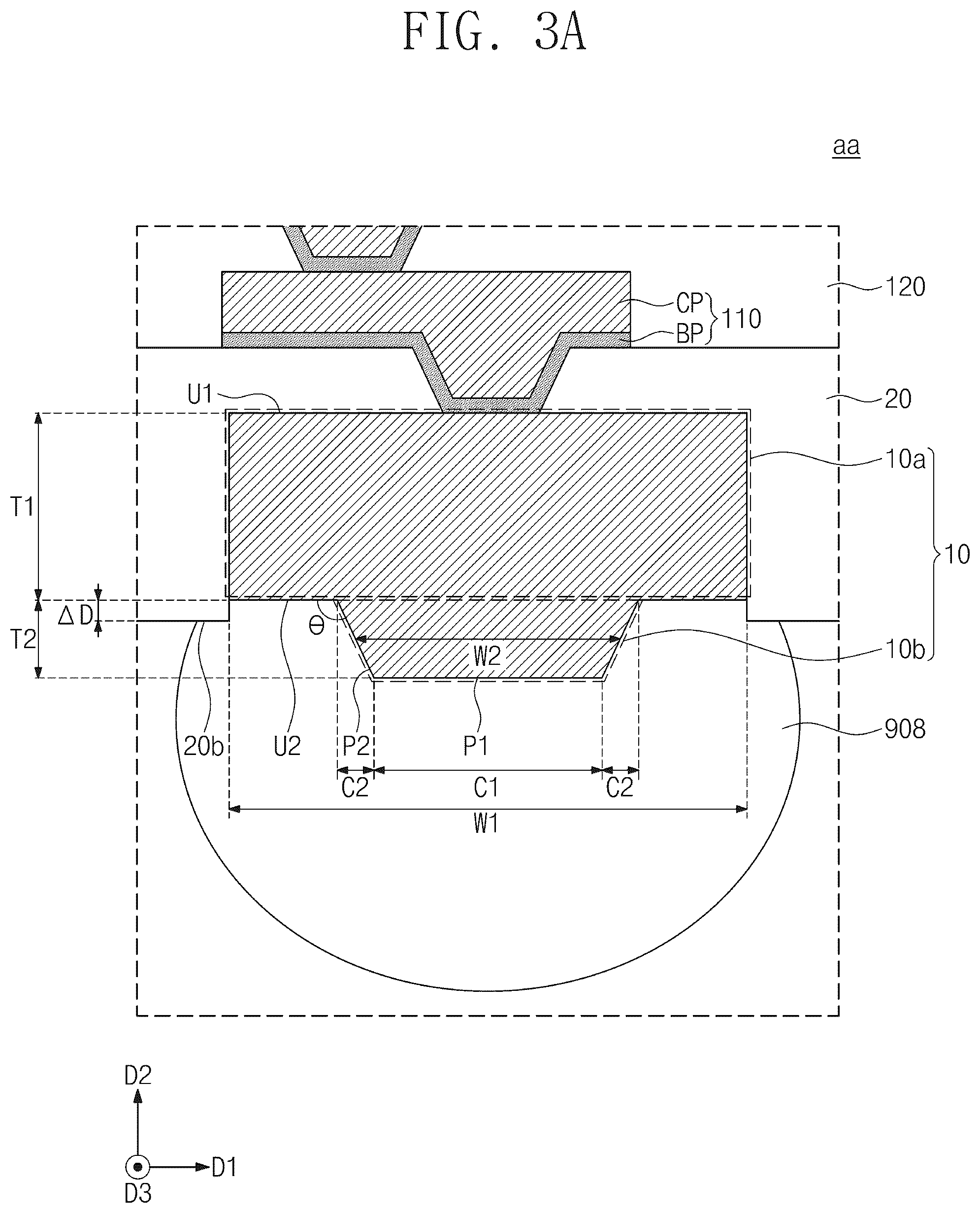 Patent US12107063 Figure 3 – Semiconductor package device