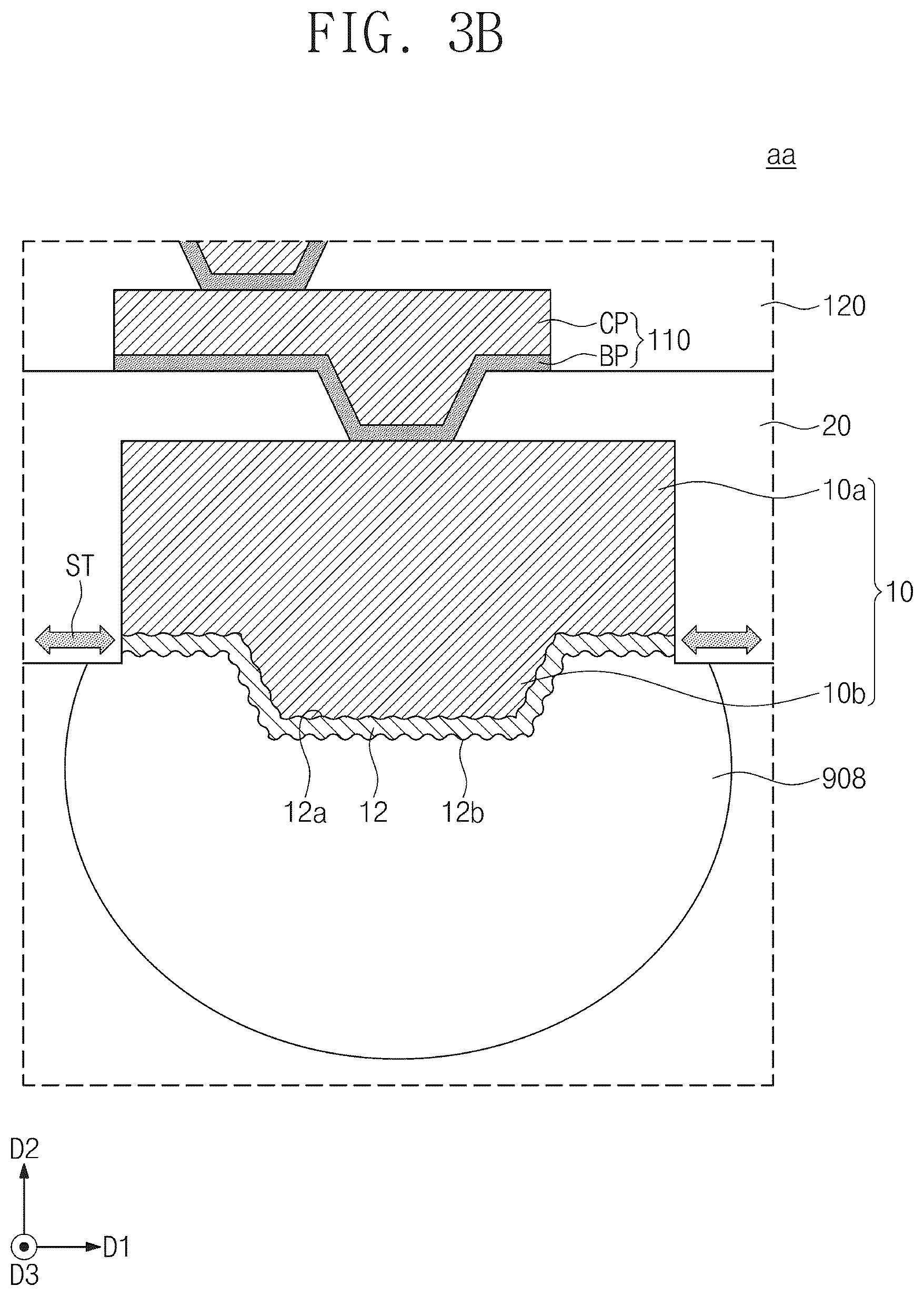 Patent US12107063 Figure 4 – Semiconductor package device