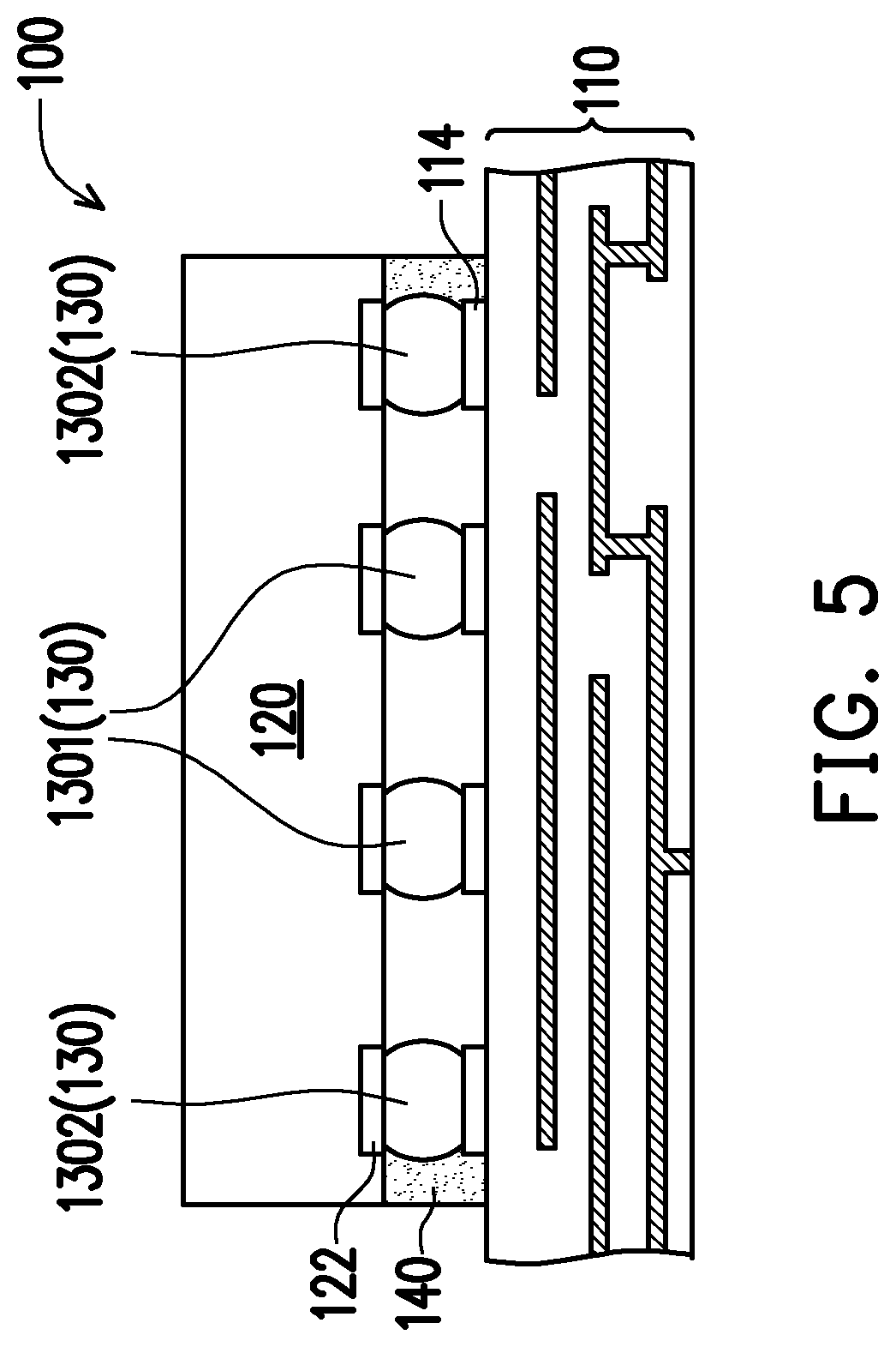 Patent US12107064 Figure 3 – Semiconductor package and manufacturing method thereof