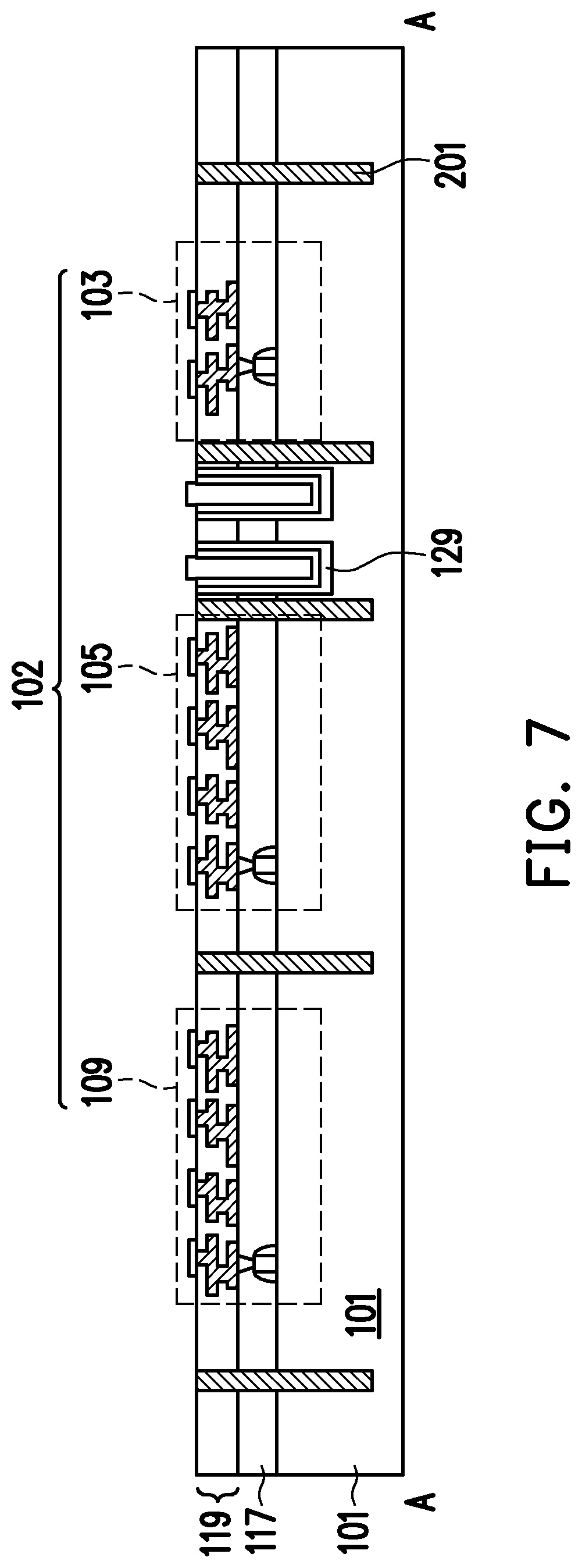 Patent US12107064 Figure 5 – Semiconductor package and manufacturing method thereof