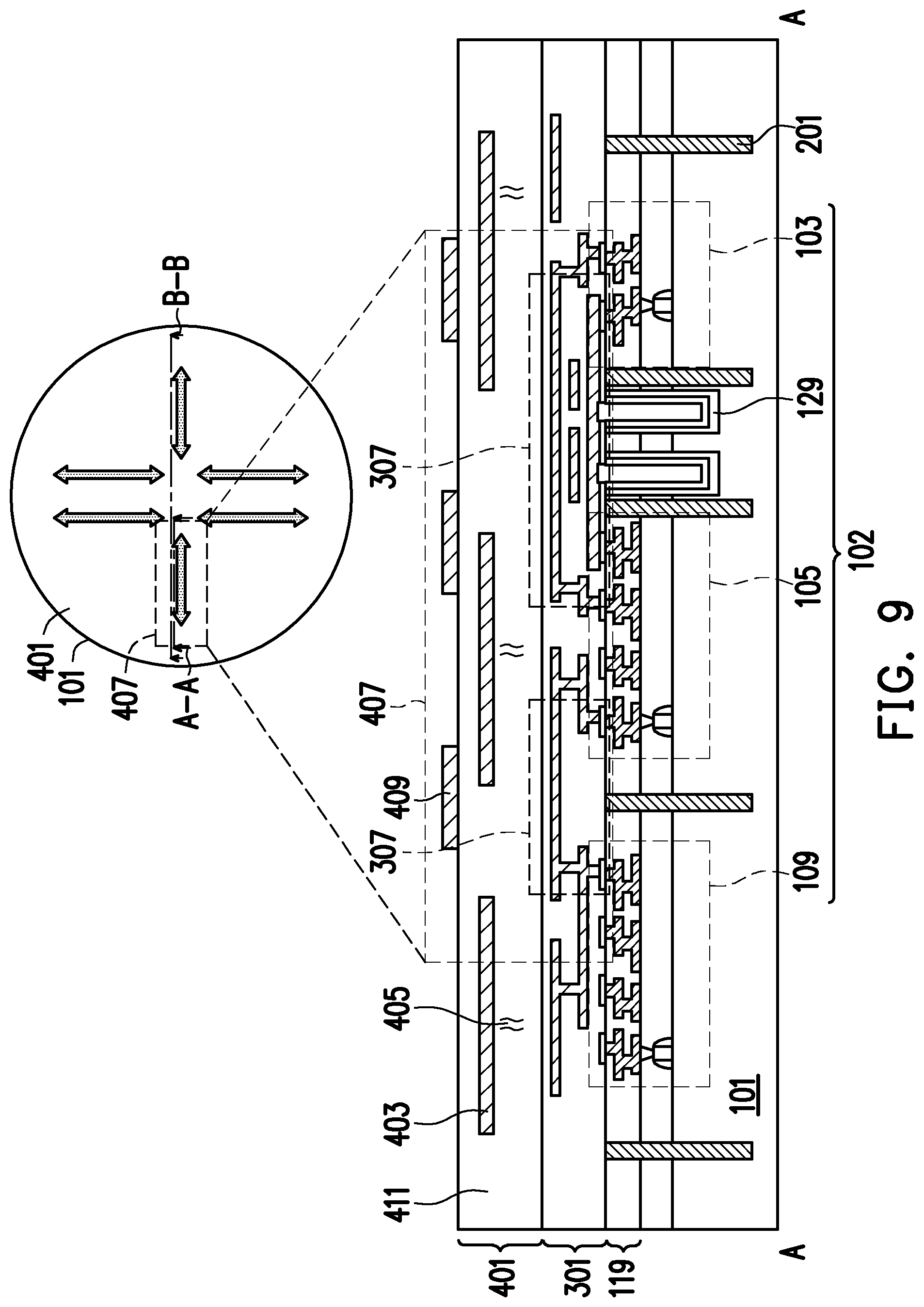 Patent US12107064 Figure 7 – Semiconductor package and manufacturing method thereof