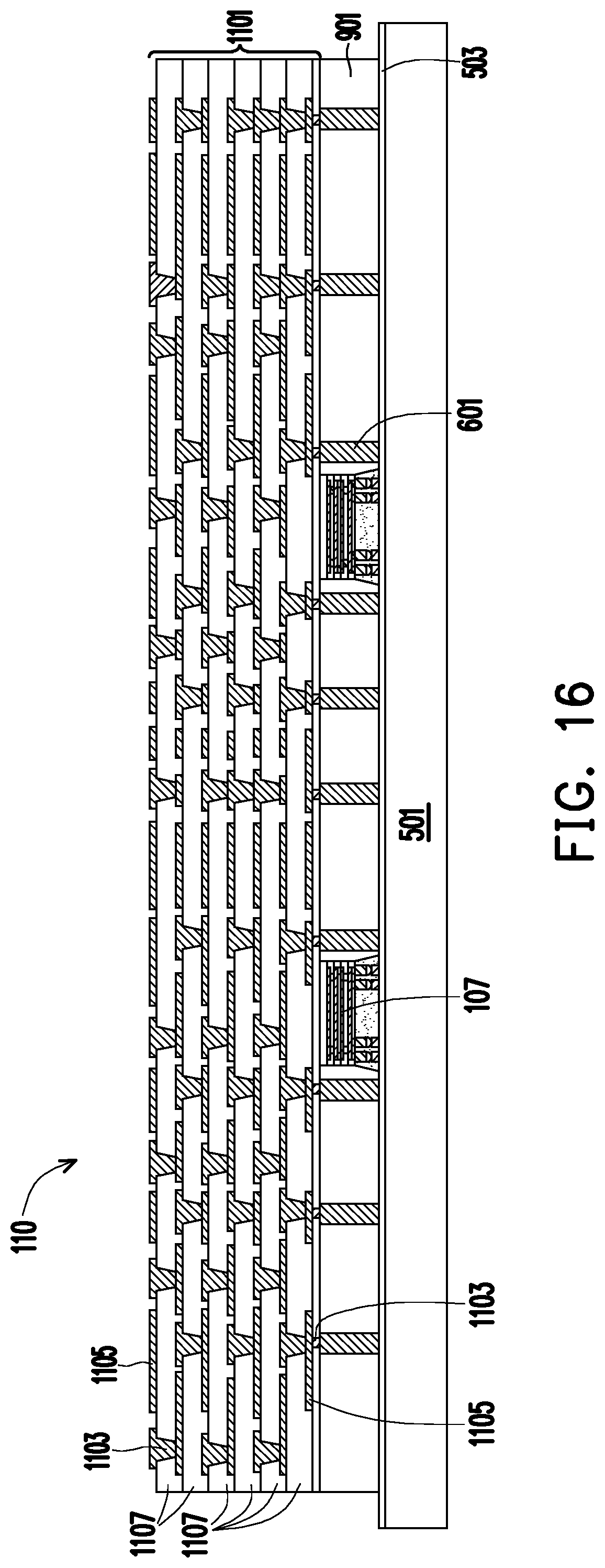 Patent US12107064 Figure 14 – Semiconductor package and manufacturing method thereof