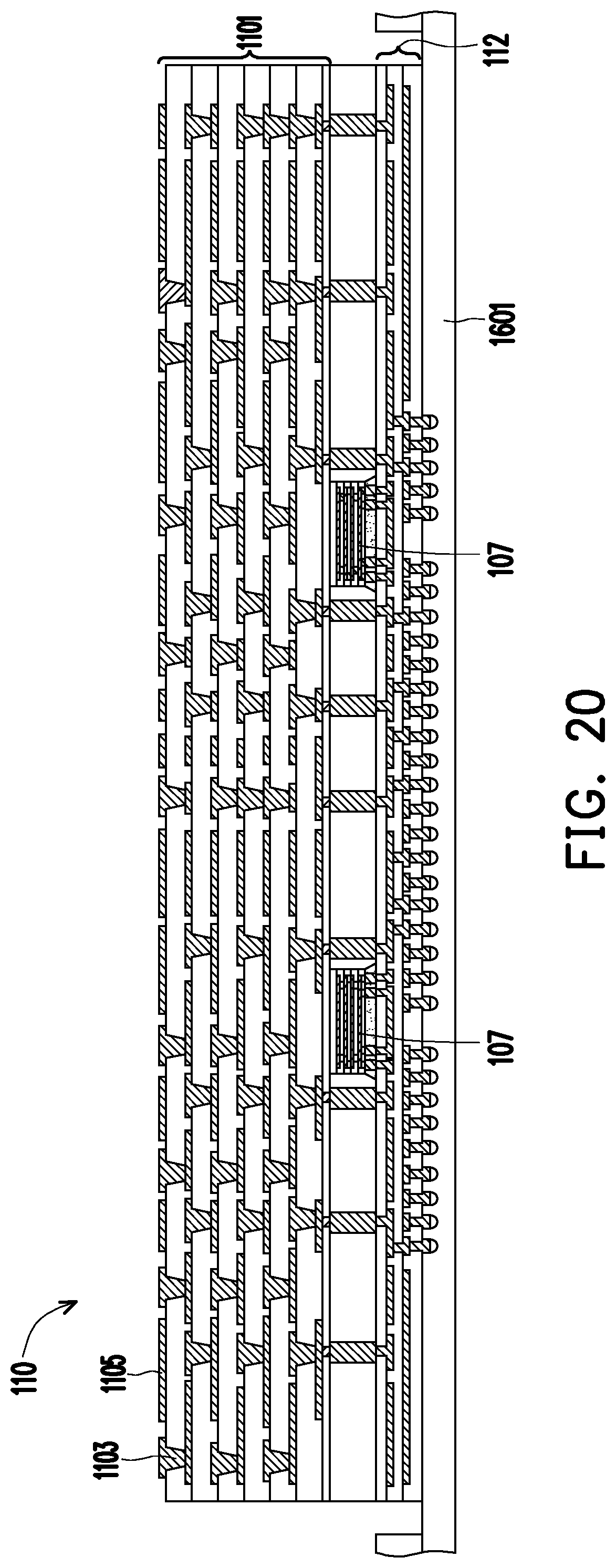 Patent US12107064 Figure 18 – Semiconductor package and manufacturing method thereof