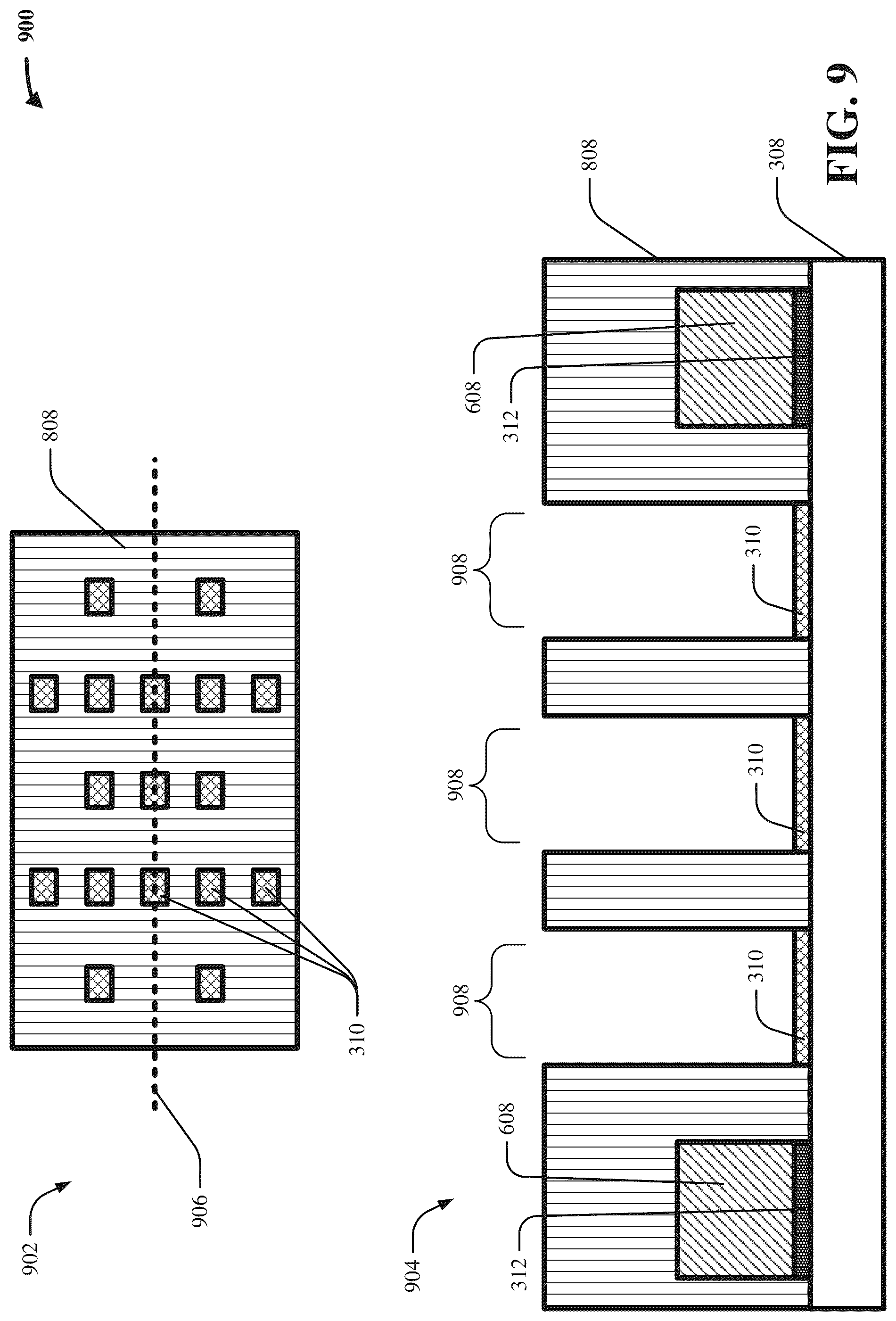 Patent US12107065 Figure 9 – Uniform chip gaps via injection-molded solder pillars