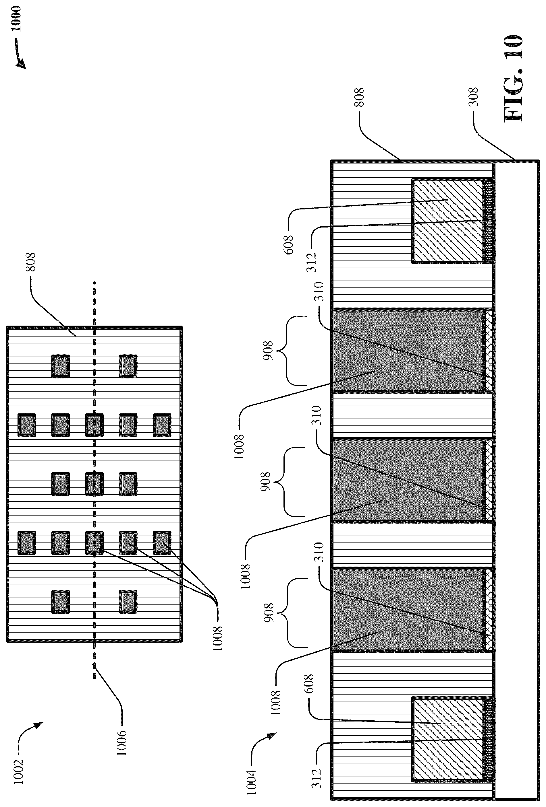 Patent US12107065 Figure 10 – Uniform chip gaps via injection-molded solder pillars