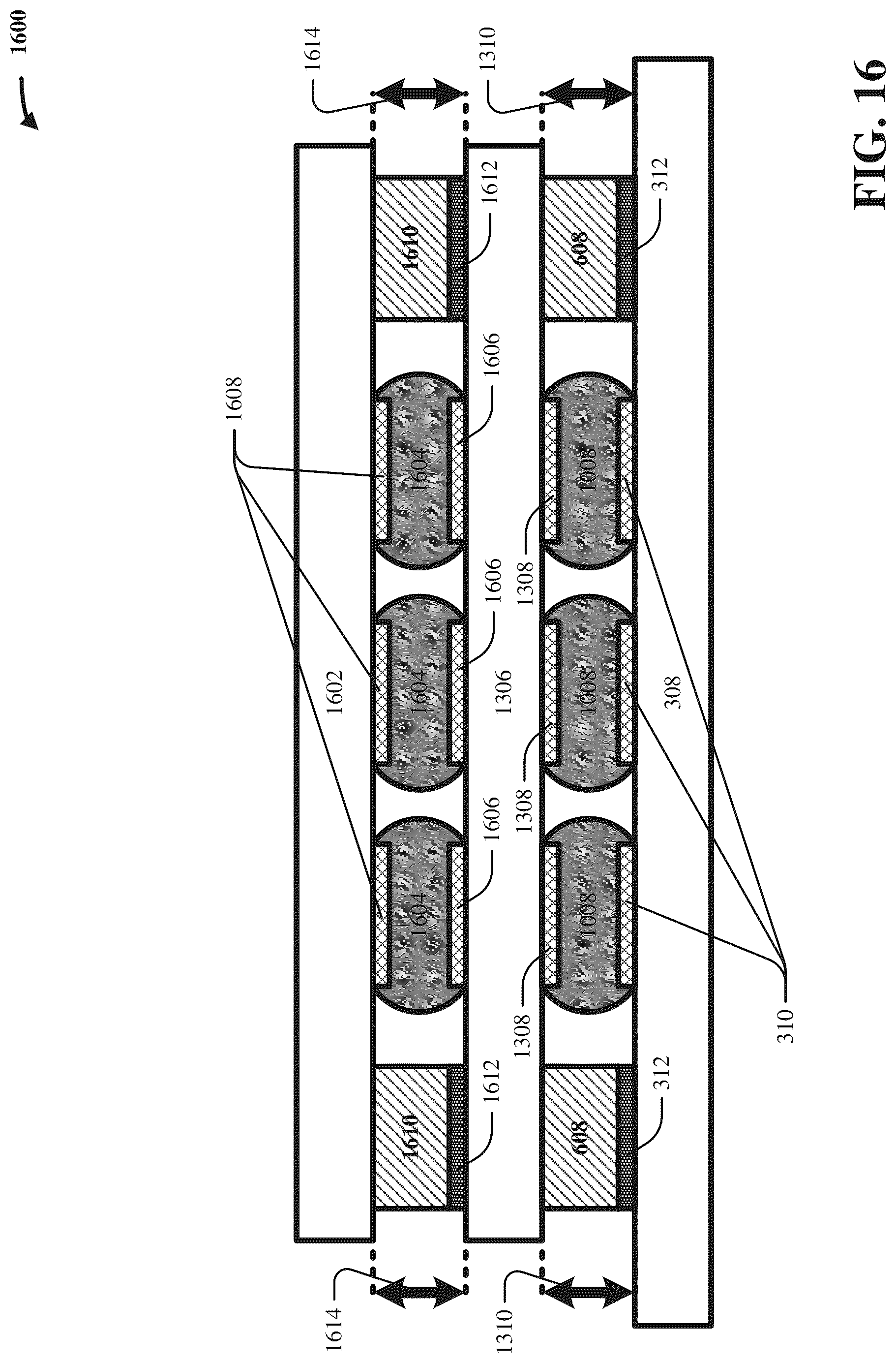 Patent US12107065 Figure 16 – Uniform chip gaps via injection-molded solder pillars