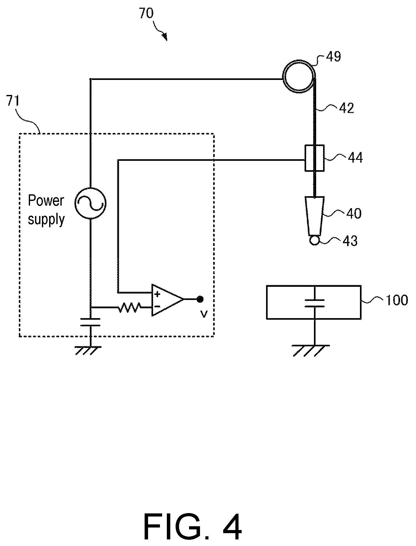 Patent US12107067 Figure 5 – Wire bonding device, wire cutting method and non-transitory computer-readable recording medium recording program