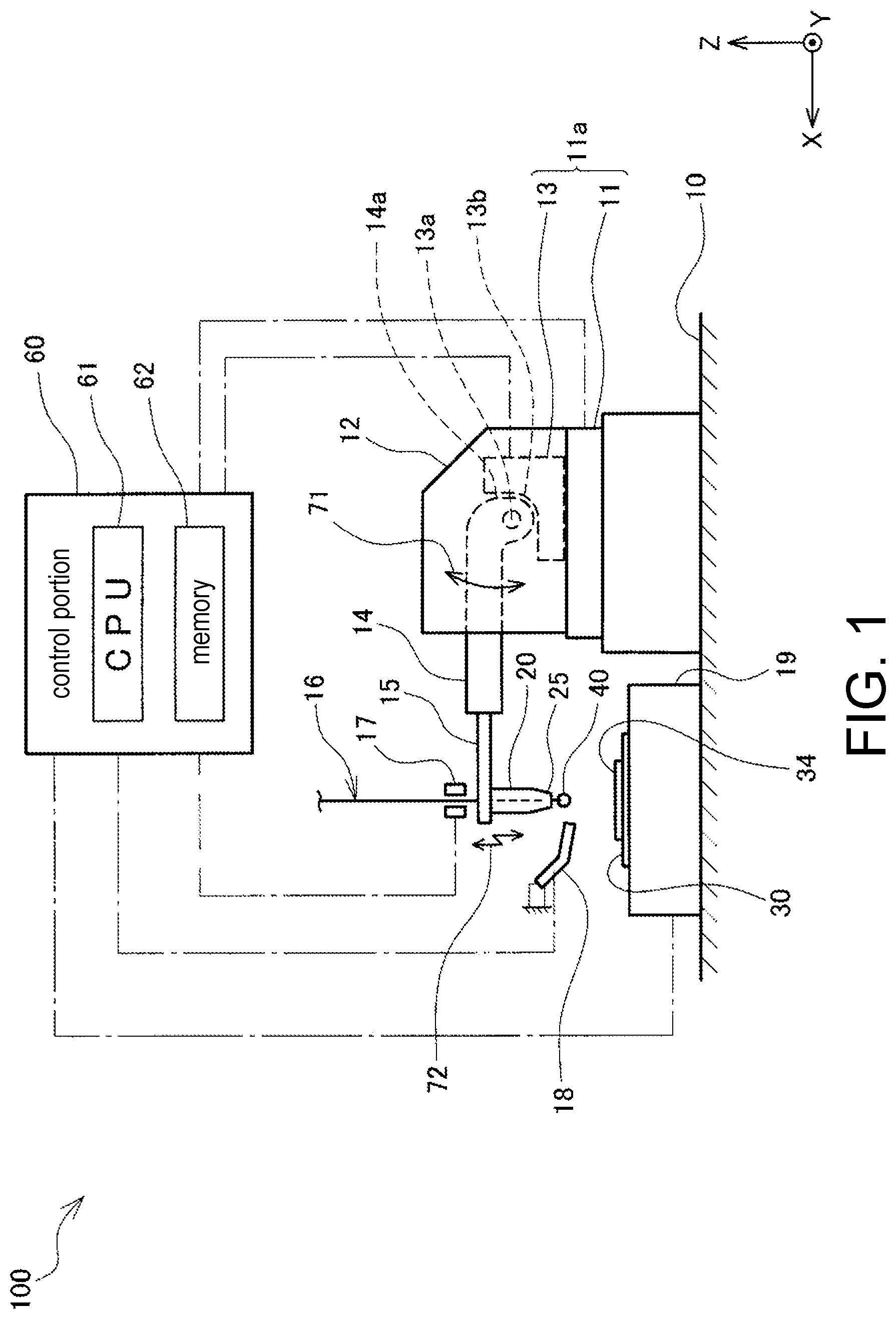 Patent US12107070 Figure 1 – Wire bonding apparatus and method for manufacturing semiconductor device
