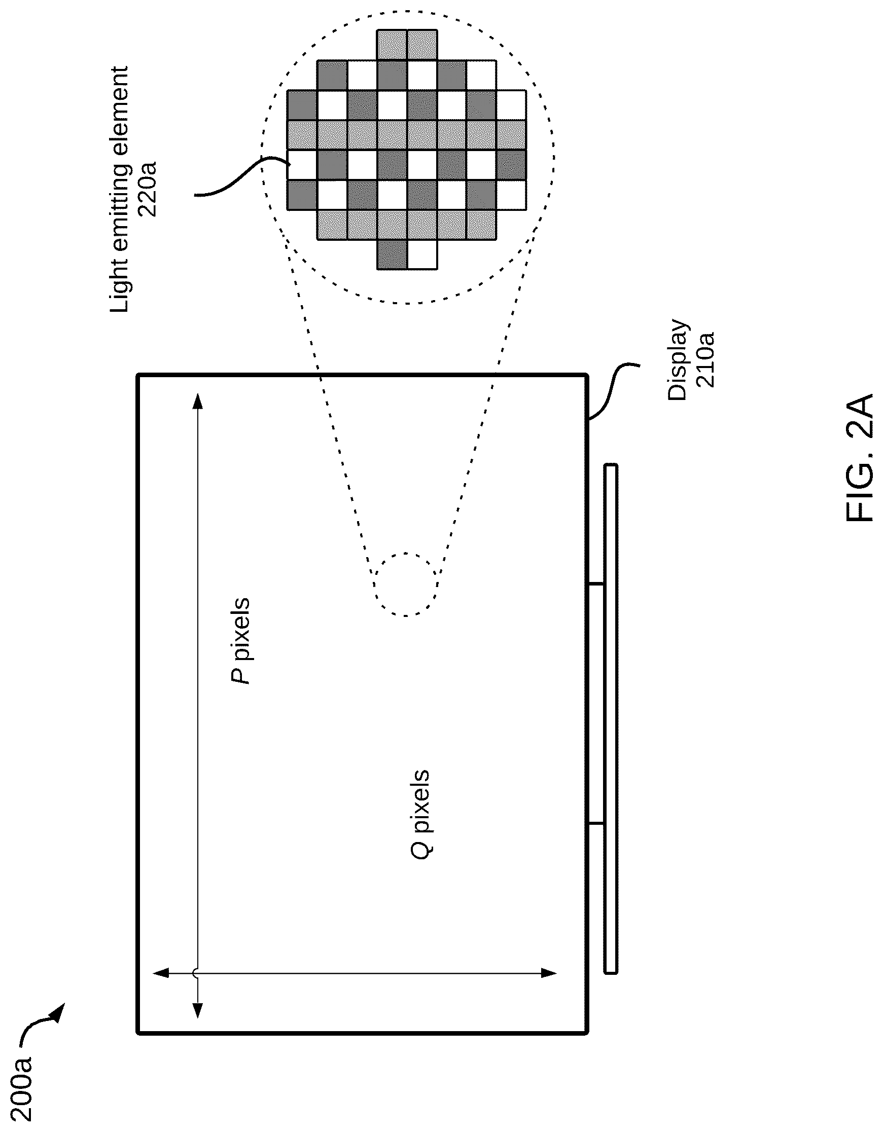 Patent US12107072 Figure 2 – Display backplane including an array of tiles