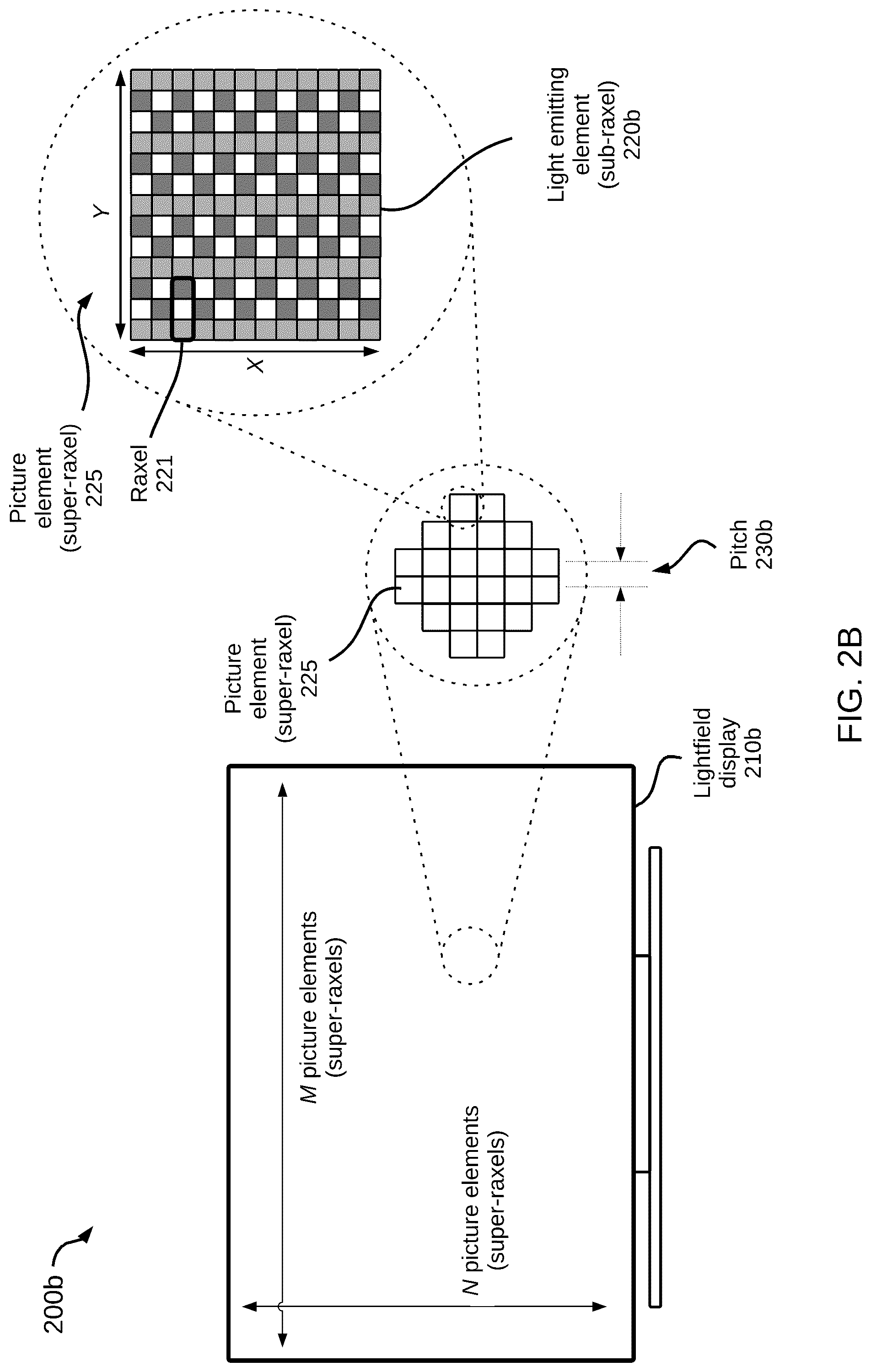 Patent US12107072 Figure 3 – Display backplane including an array of tiles