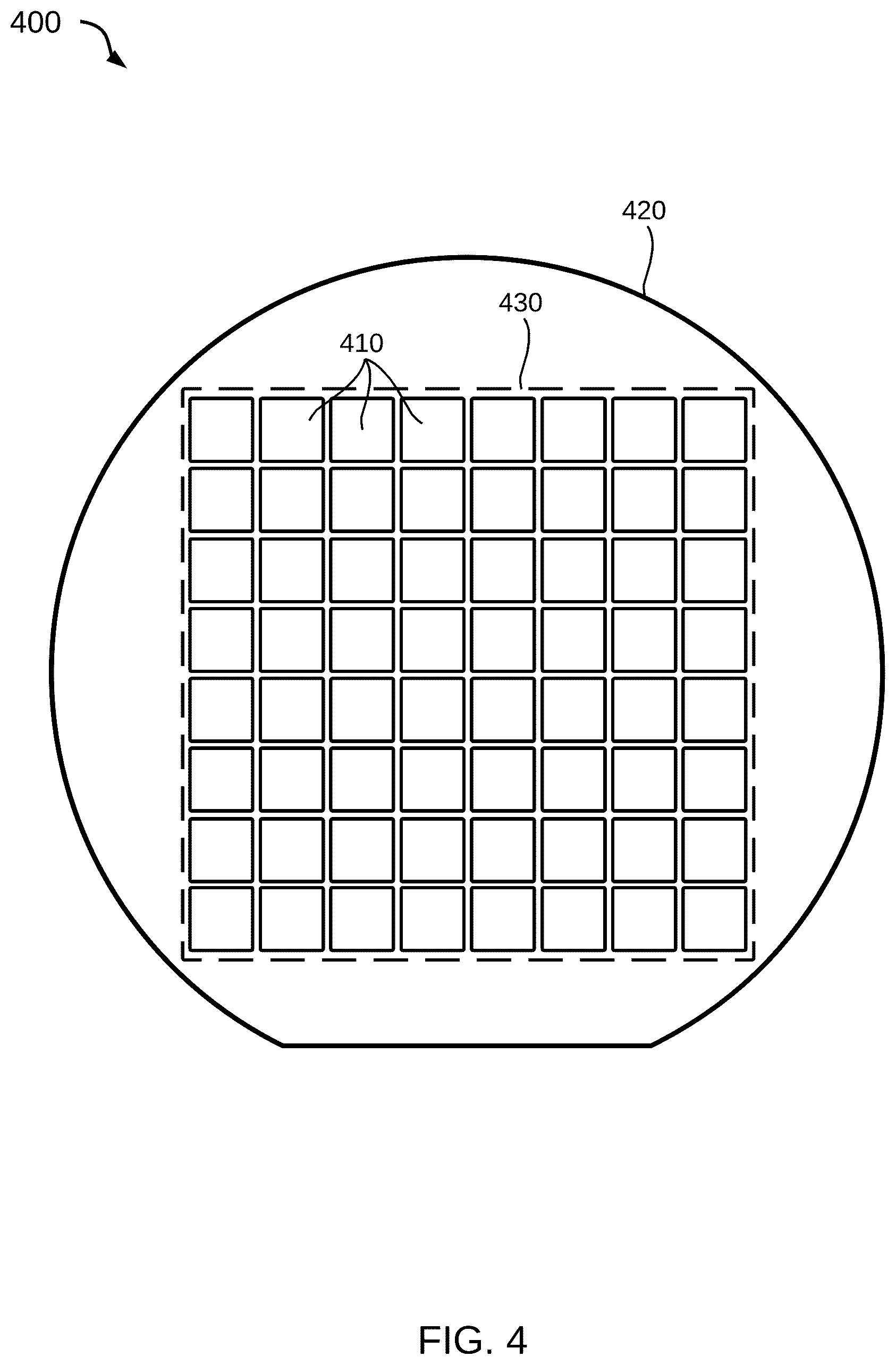 Patent US12107072 Figure 7 – Display backplane including an array of tiles