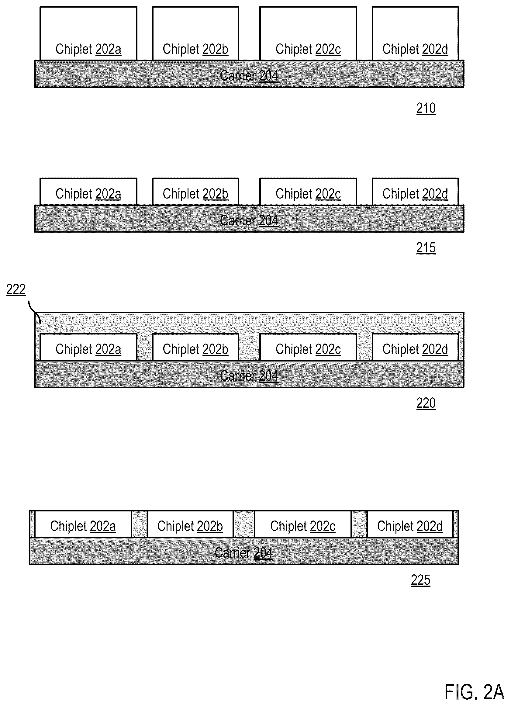 Patent US12107075 Figure 3 – Hybrid bonded interconnect bridging
